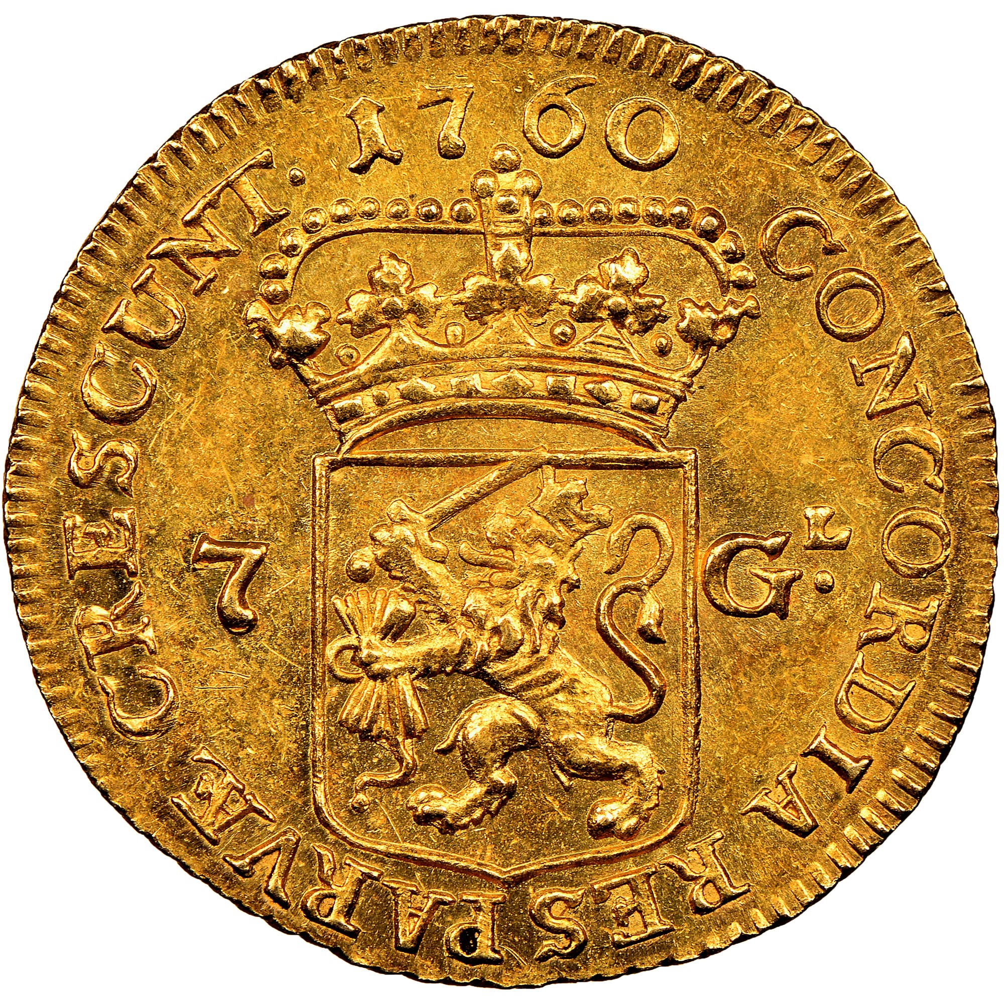 GOLD  BREAST  PENDANT値下げしました Netherlands ZEELAND (Netherlands) 7 Gulden KM 96 Prices & Values | NGC