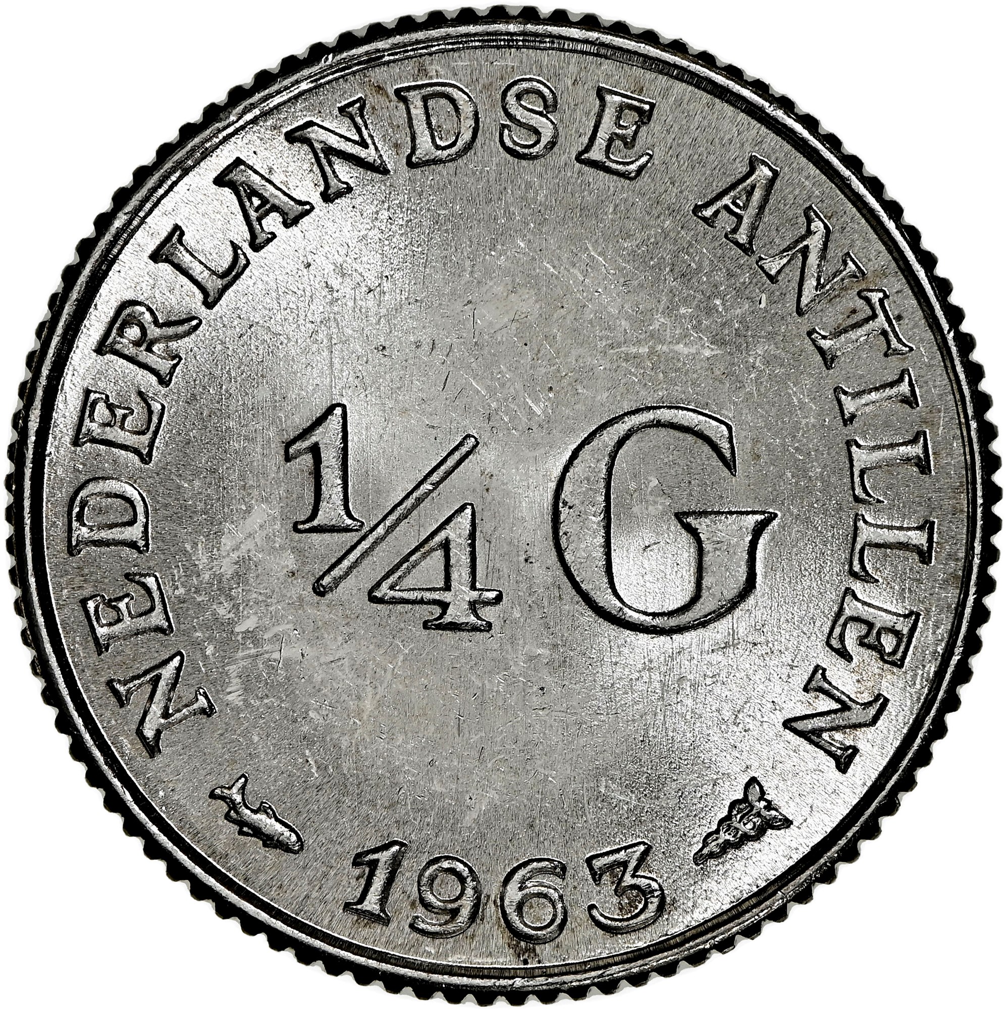 Netherlands Antilles 1/4 Gulden KM 4 Prices & Values | NGC