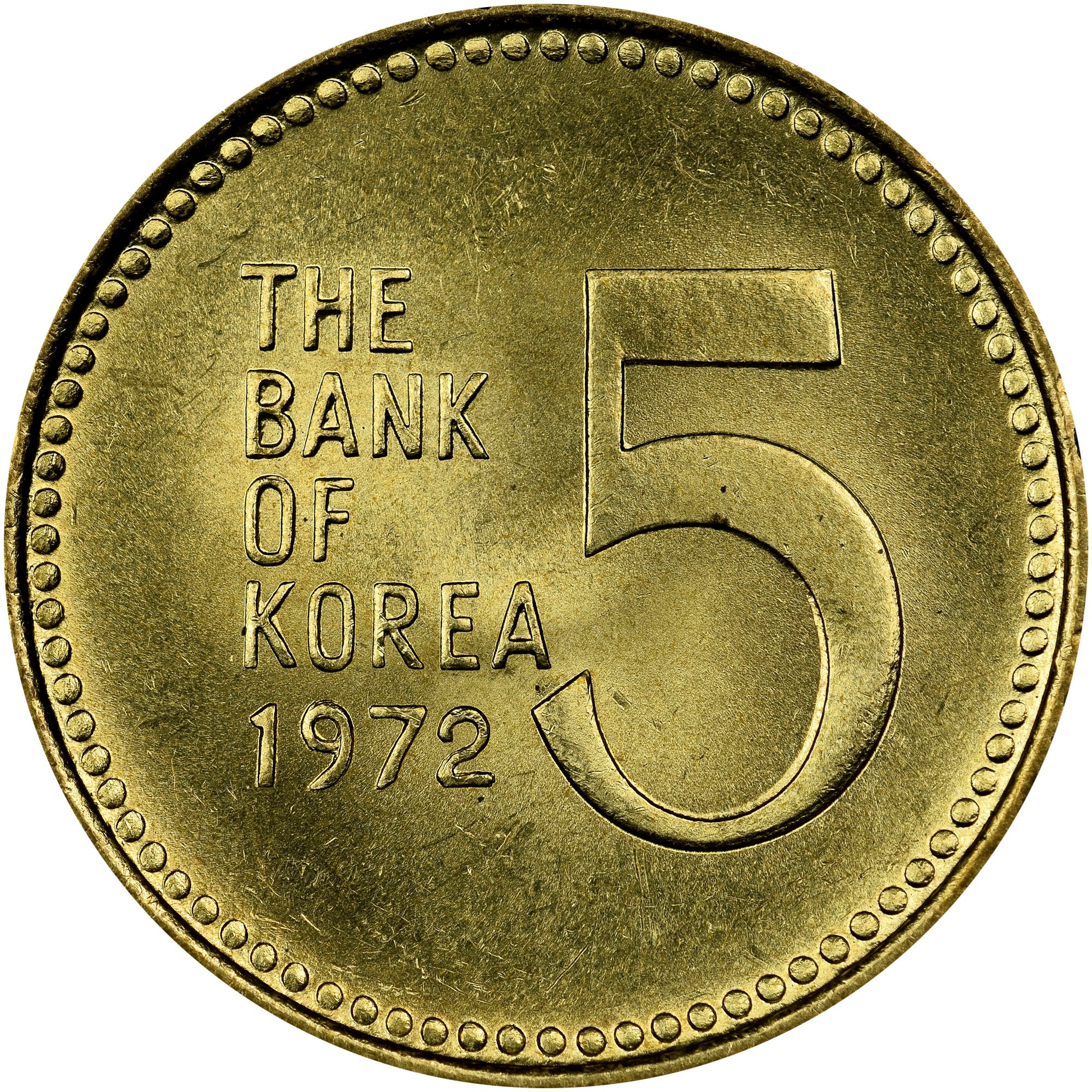 KoreaSouth 5 Won KM 5a Prices & Values NGC