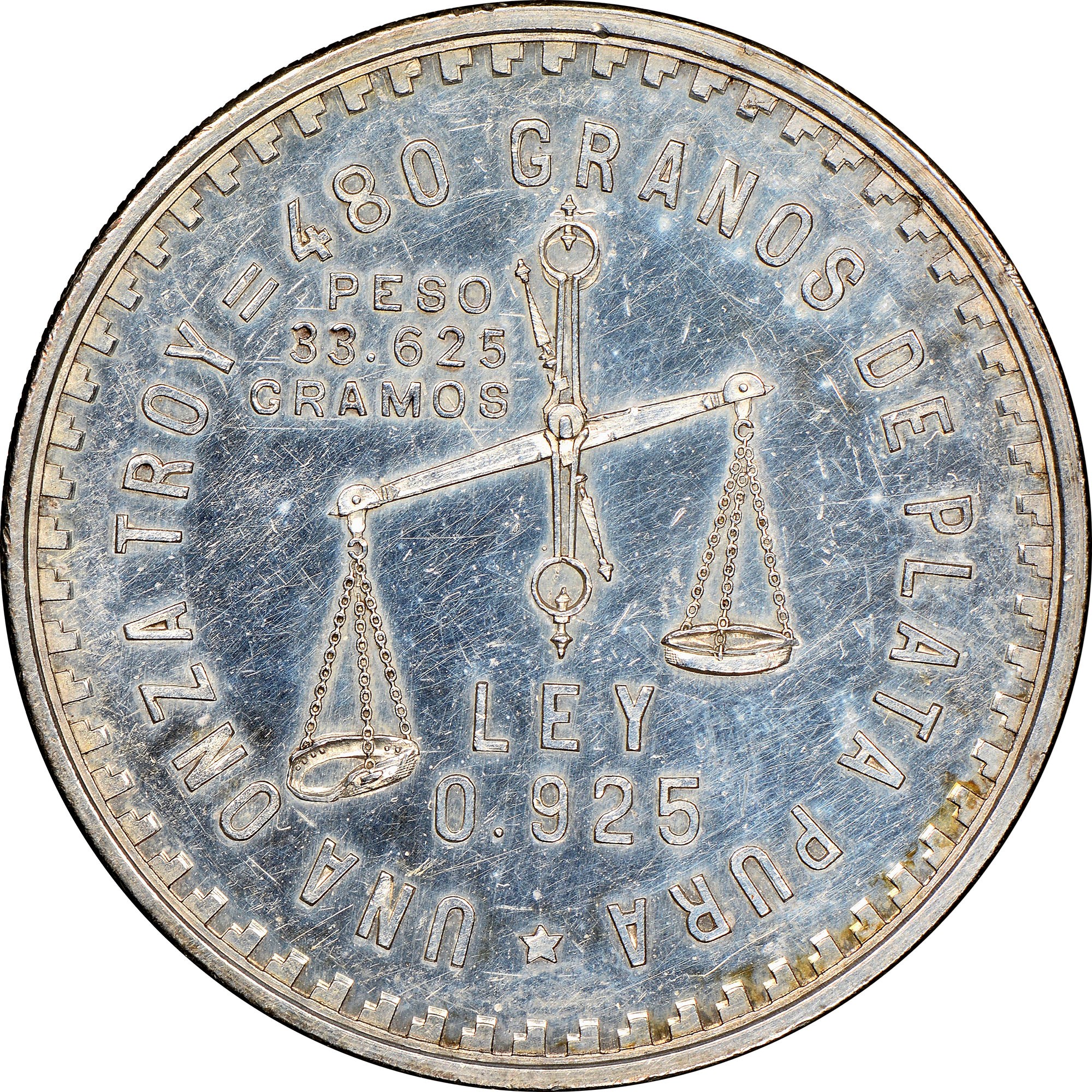 Mexico ESTADOS UNIDOS MEXICANOS Onza KM Pn196 Prices \u0026 Values | NGC, image size:2000x2000