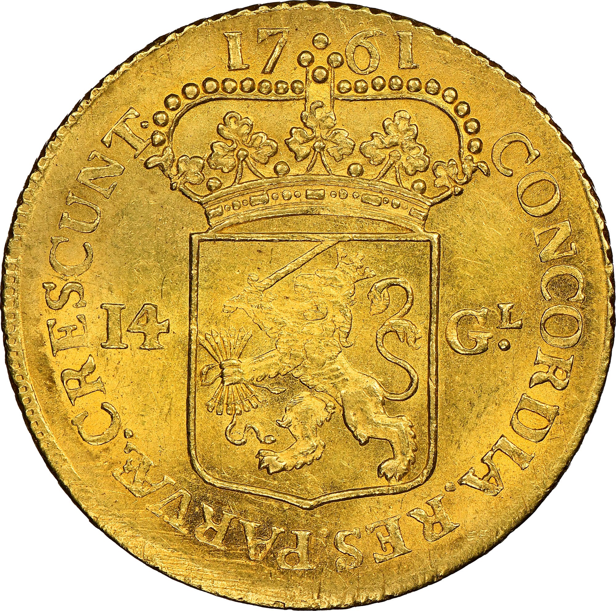 Netherlands GRONINGEN & OMMELAND 14 Gulden KM 61 Prices & Values | NGC