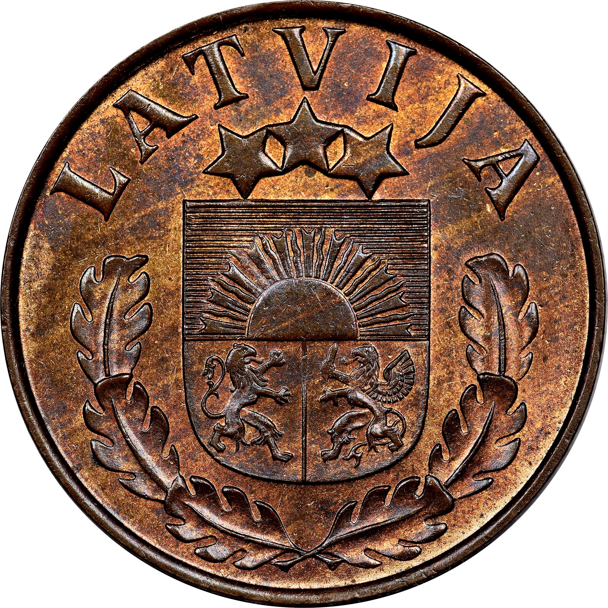 Latvia 2 Santimi KM 11.2 Prices & Values | NGC
