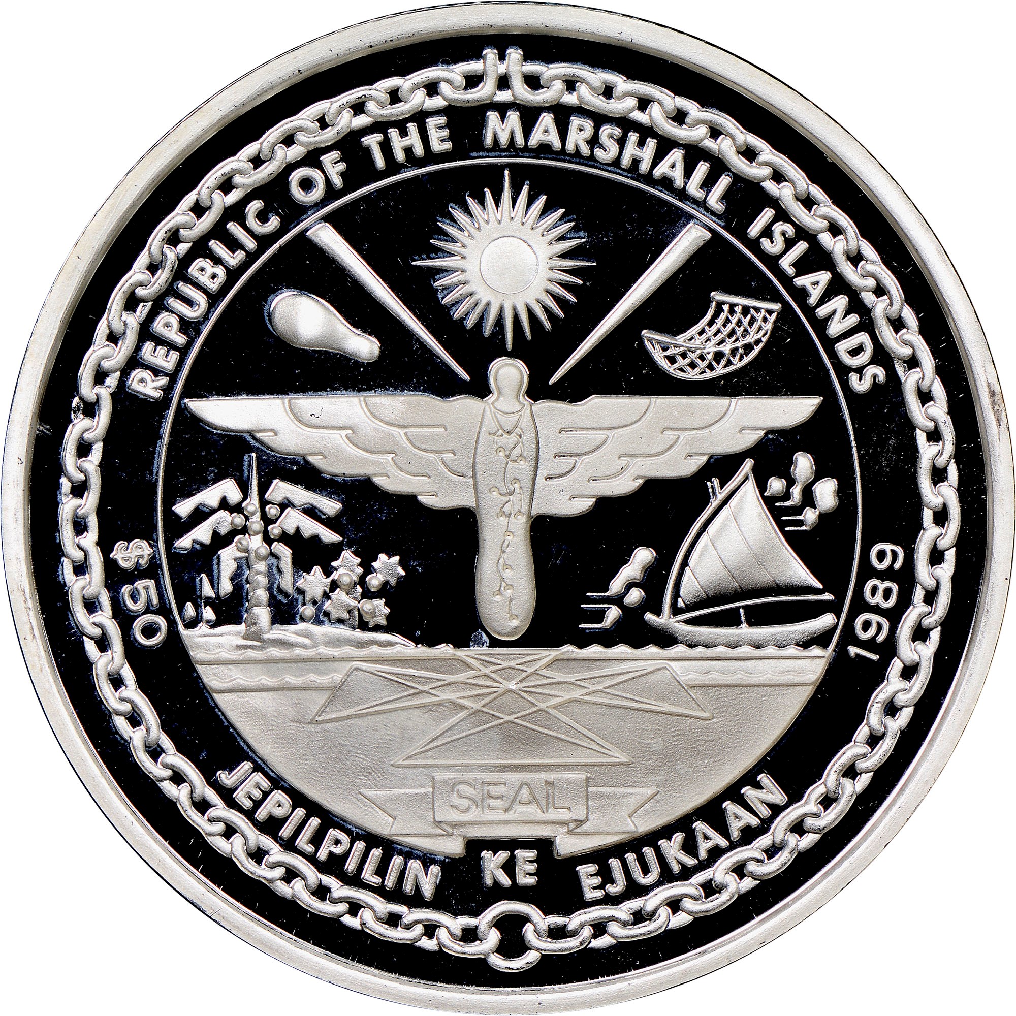 Marshall Islands 50 Dollars KM 10 Prices & Values | NGC