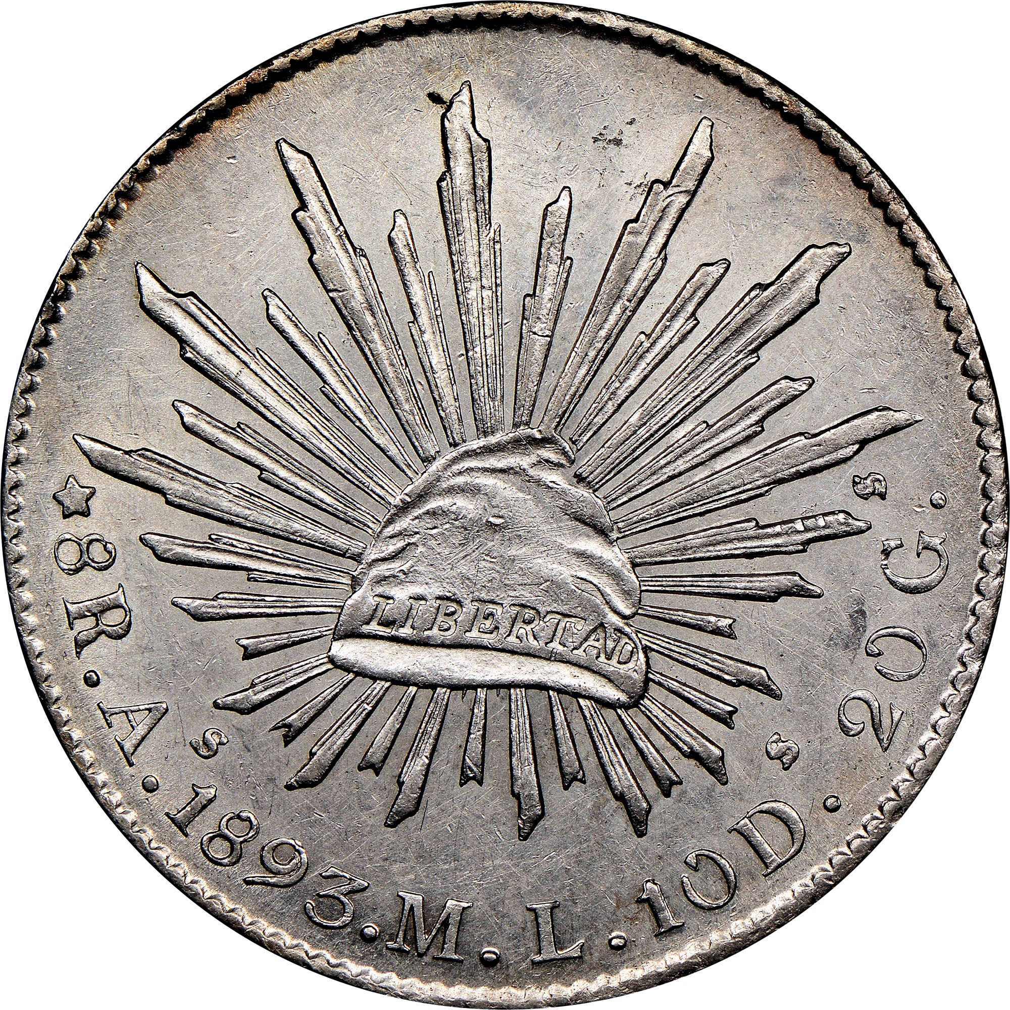 Mexico FIRST REPUBLIC 8 Reales KM 377 Prices & Values | NGC