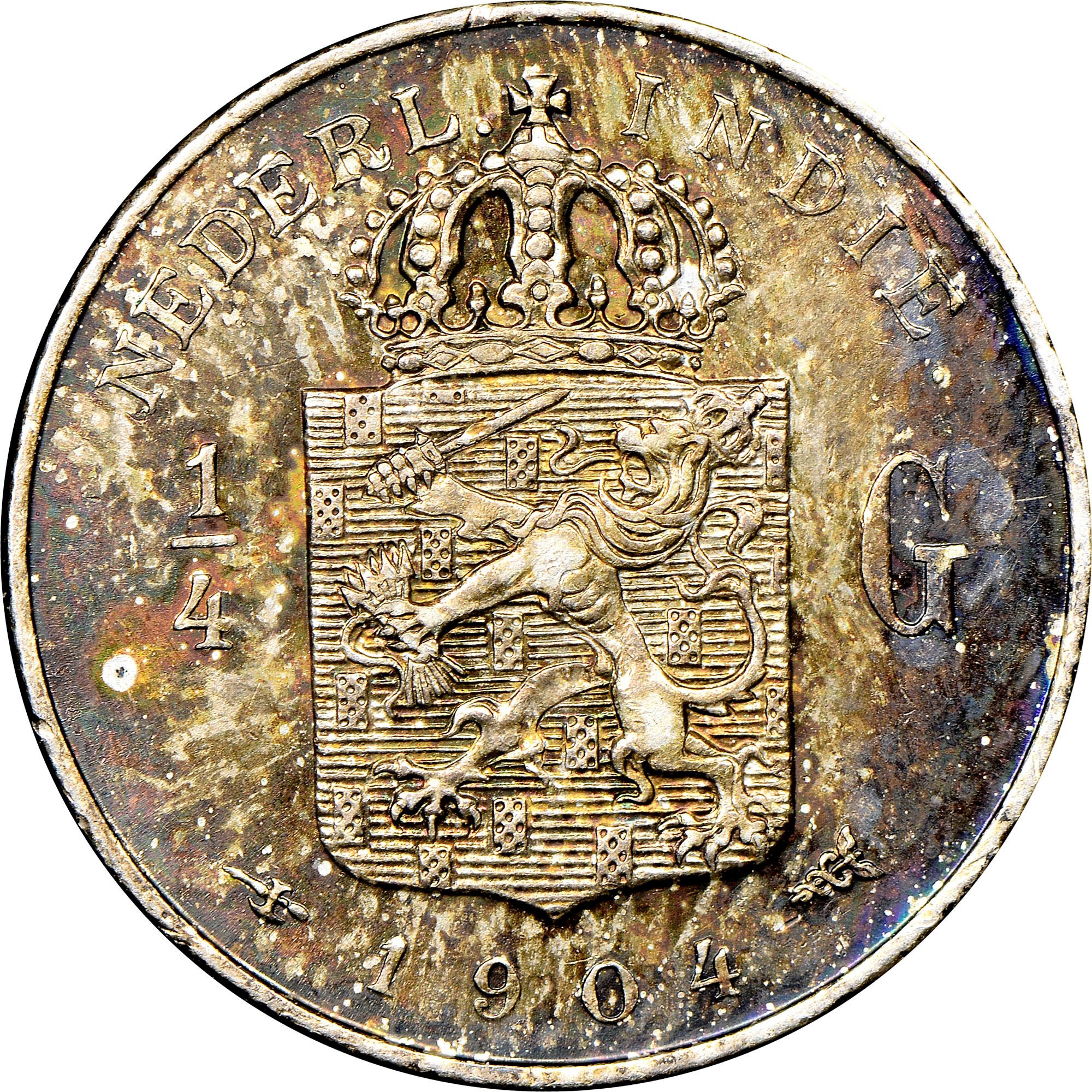 Netherlands East Indies 1/4 Gulden KM 310 Prices & Values | NGC