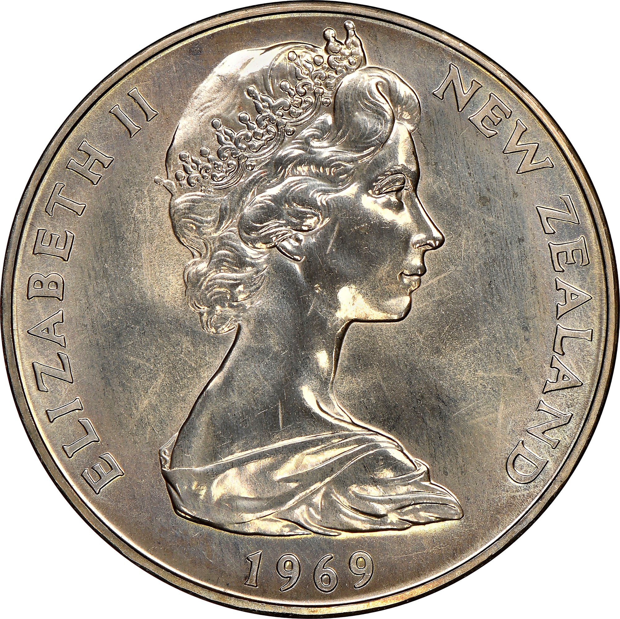 ONE DOLLAR 民航10周 1969-1979 New Zealand Dollar KM 40.1 Prices & Values | NGC