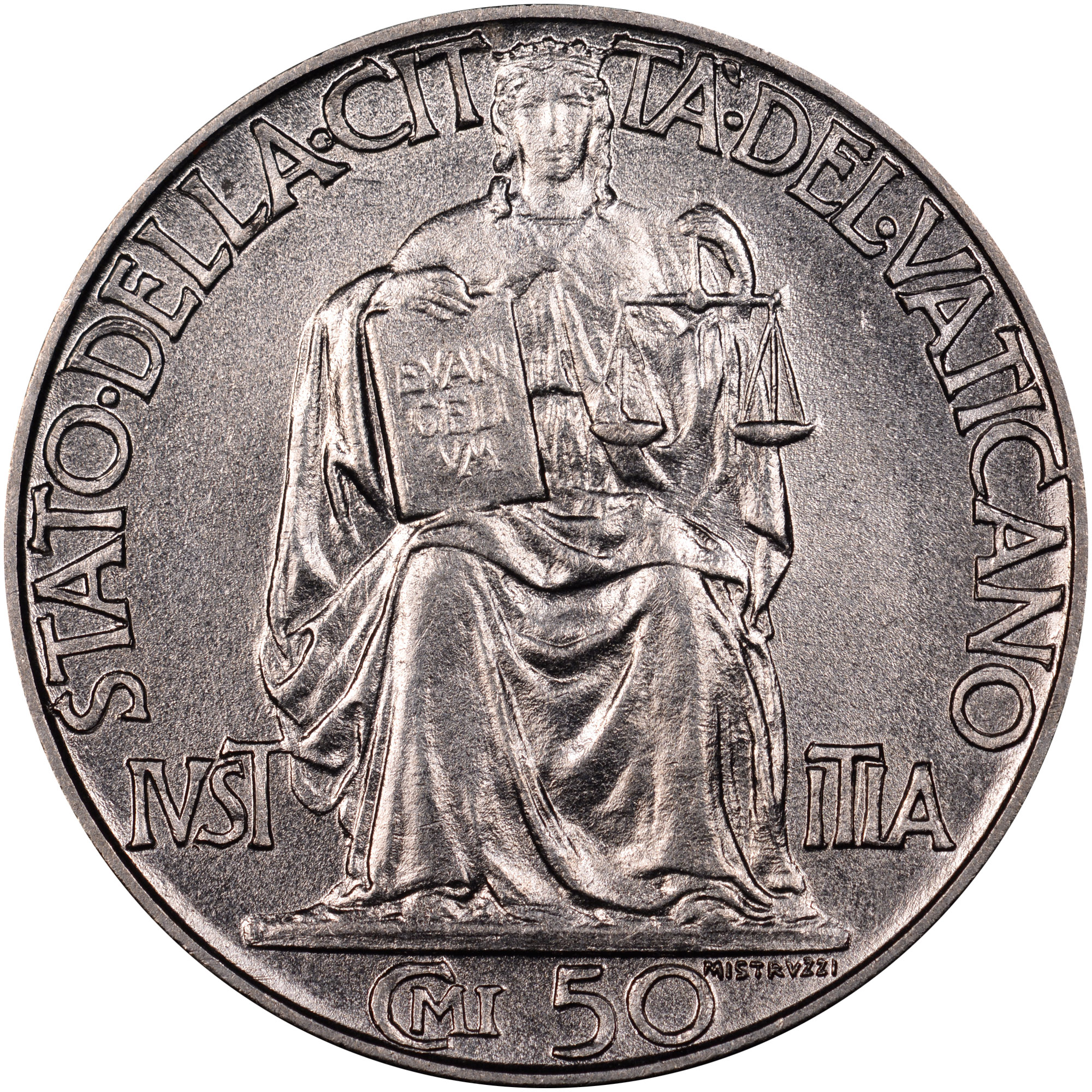 Vatican City 50 Centesimi KM 34