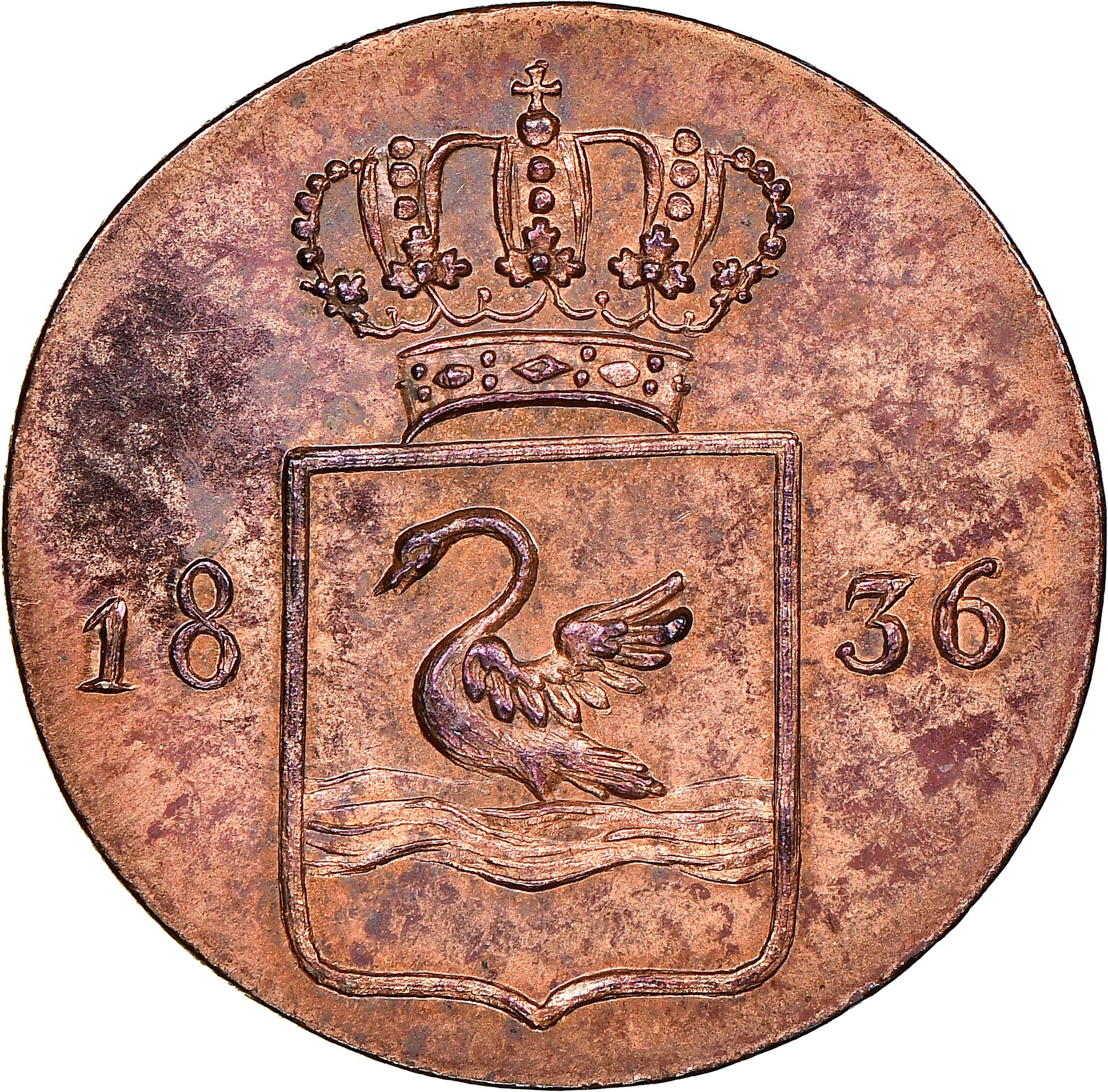 Netherlands East Indies SUMATRA, ISLAND OF Swan Duit KM Pn20 Prices &