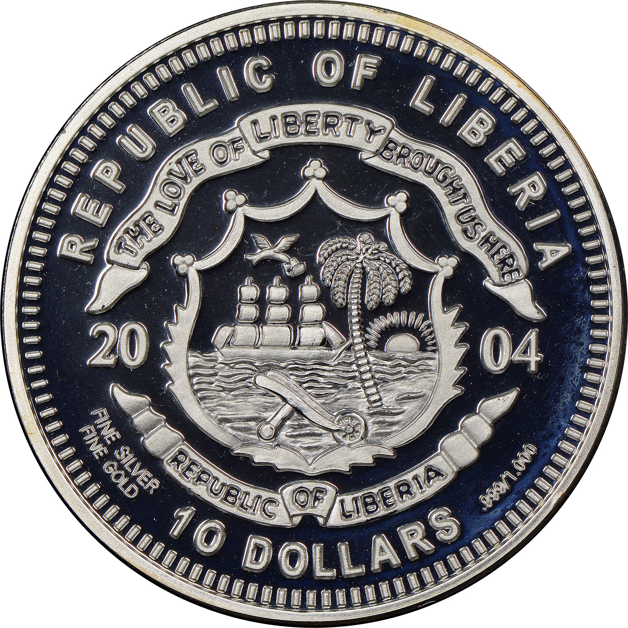 Liberia 10 Dollars KM 745 Prices & Values NGC