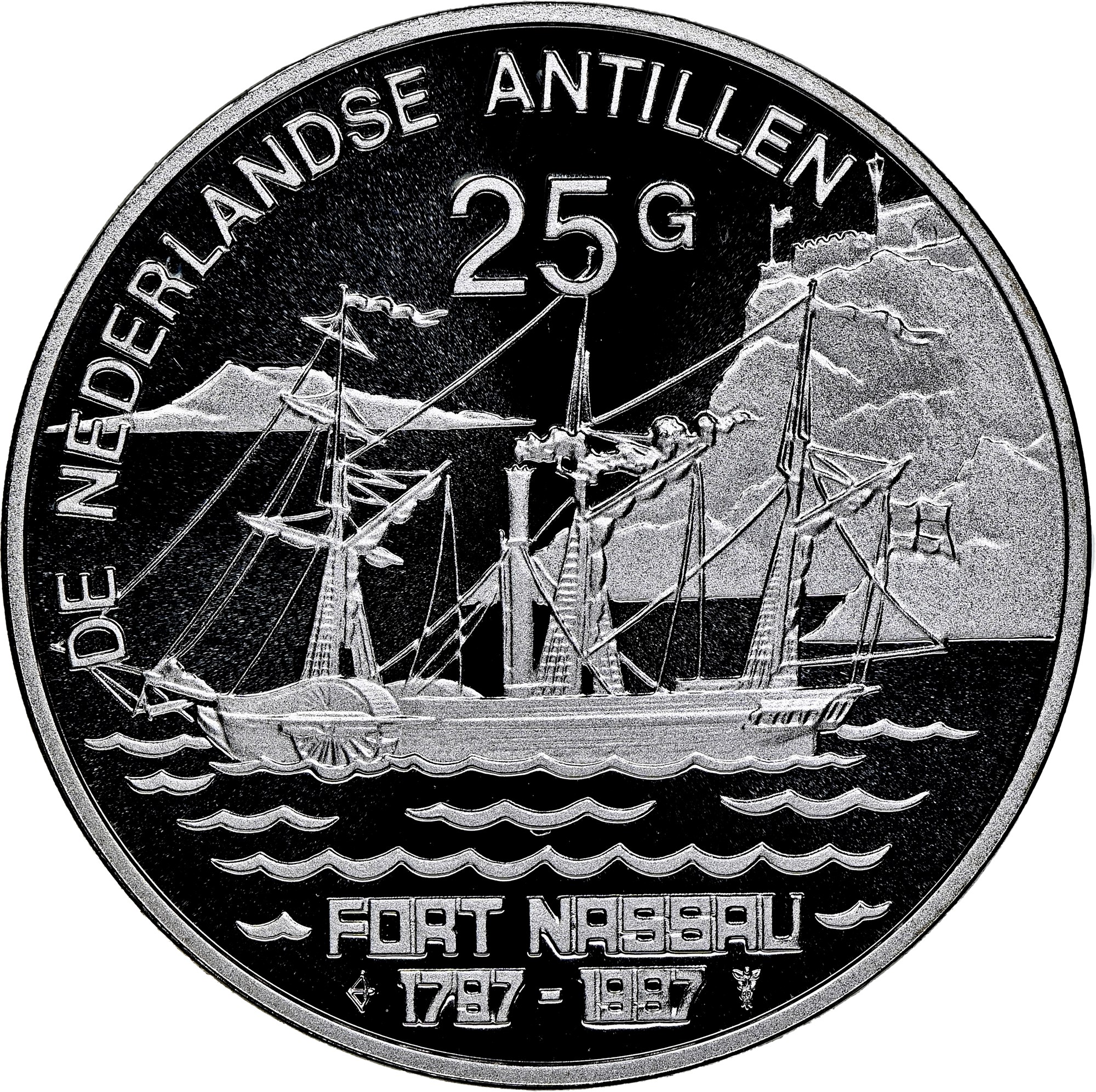 Netherlands Antilles 25 Gulden KM 42 Prices & Values | NGC