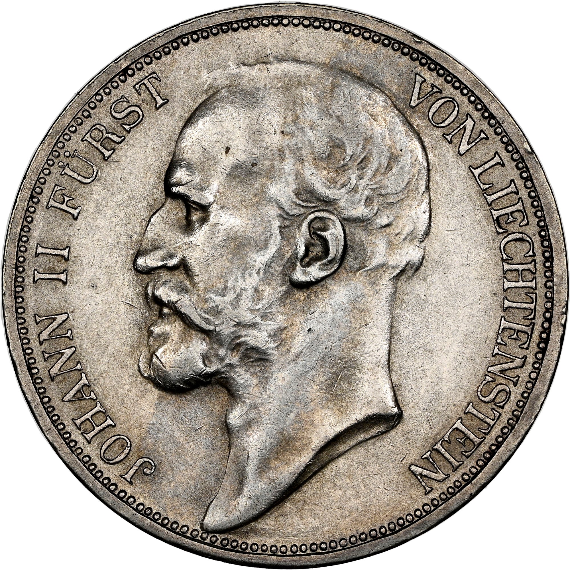 リヒテンシュタイン 1912年 2 kronen 銀貨 【公式通販】