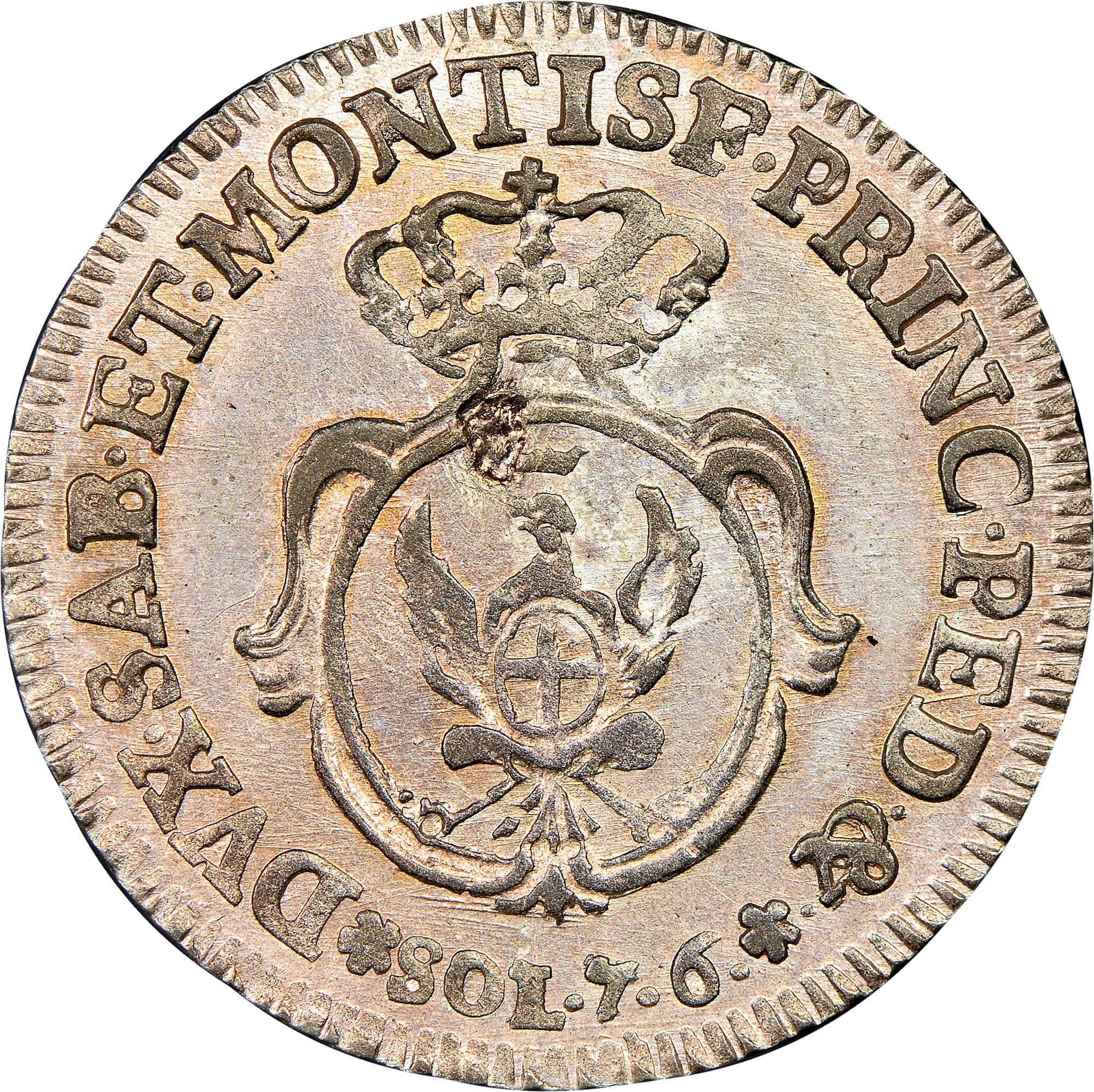 NGC AU50BN 1796年 イタリア サルデーニャ SARDINIA 2D Italian States SARDINIA 7.6 Soldi KM 44 Prices & Values | NGC