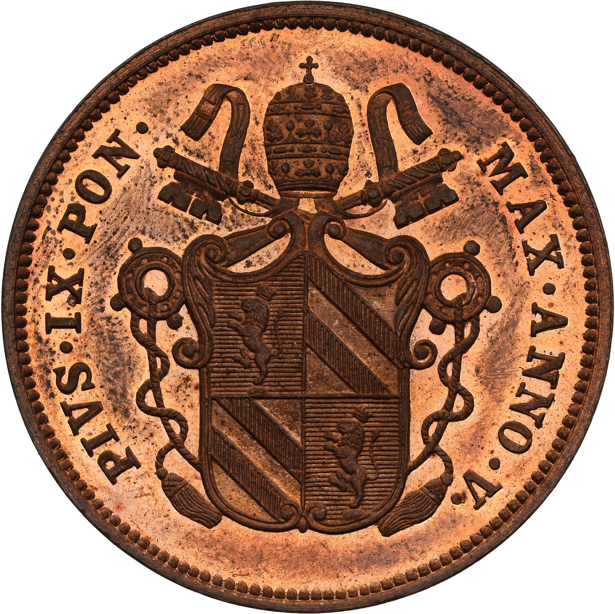 Italian States PAPAL STATES 2 Baiocchi KM 1344 Prices & Values | NGC