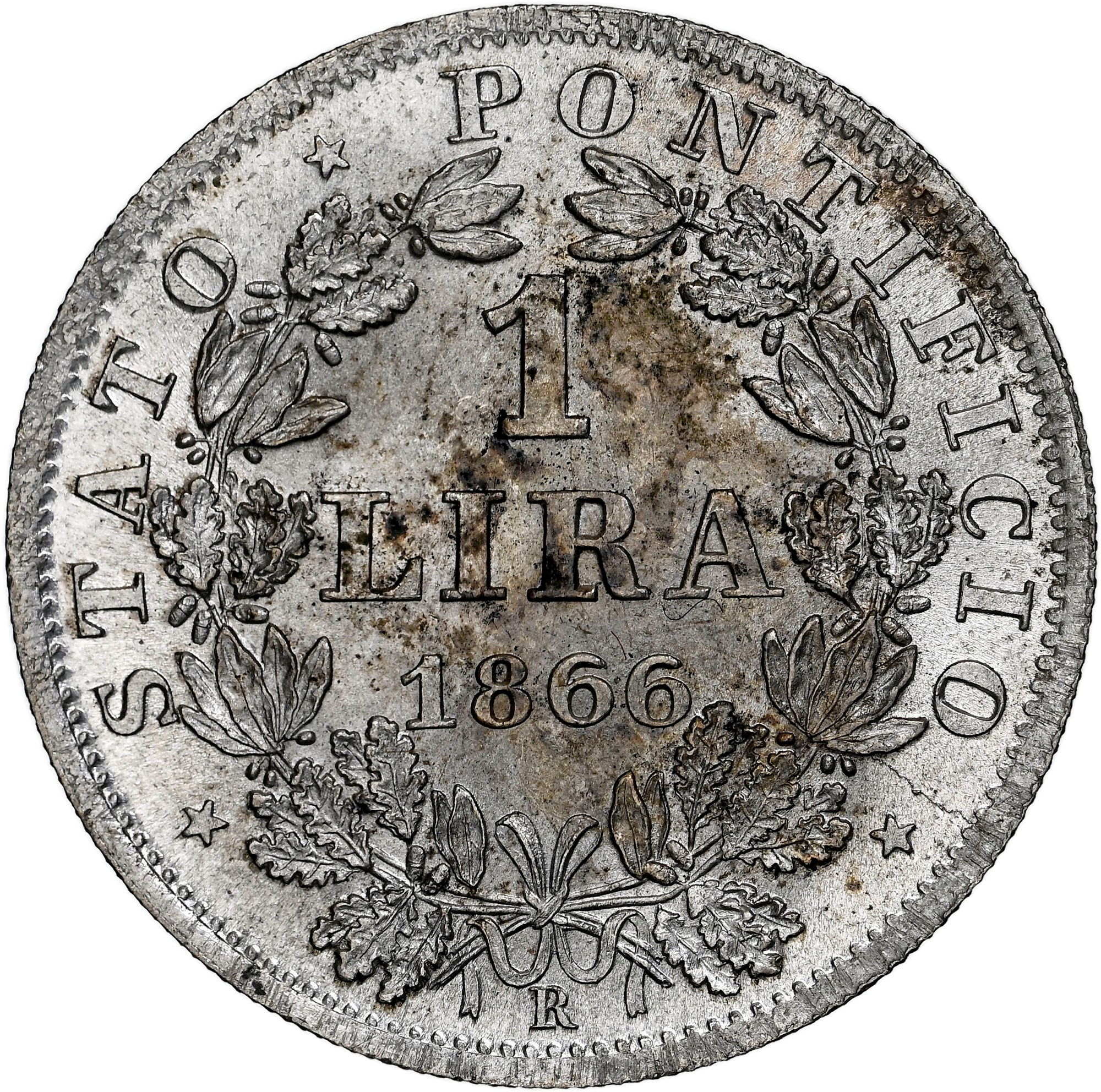 Italian States PAPAL STATES Lira KM 1378 Prices & Values | NGC