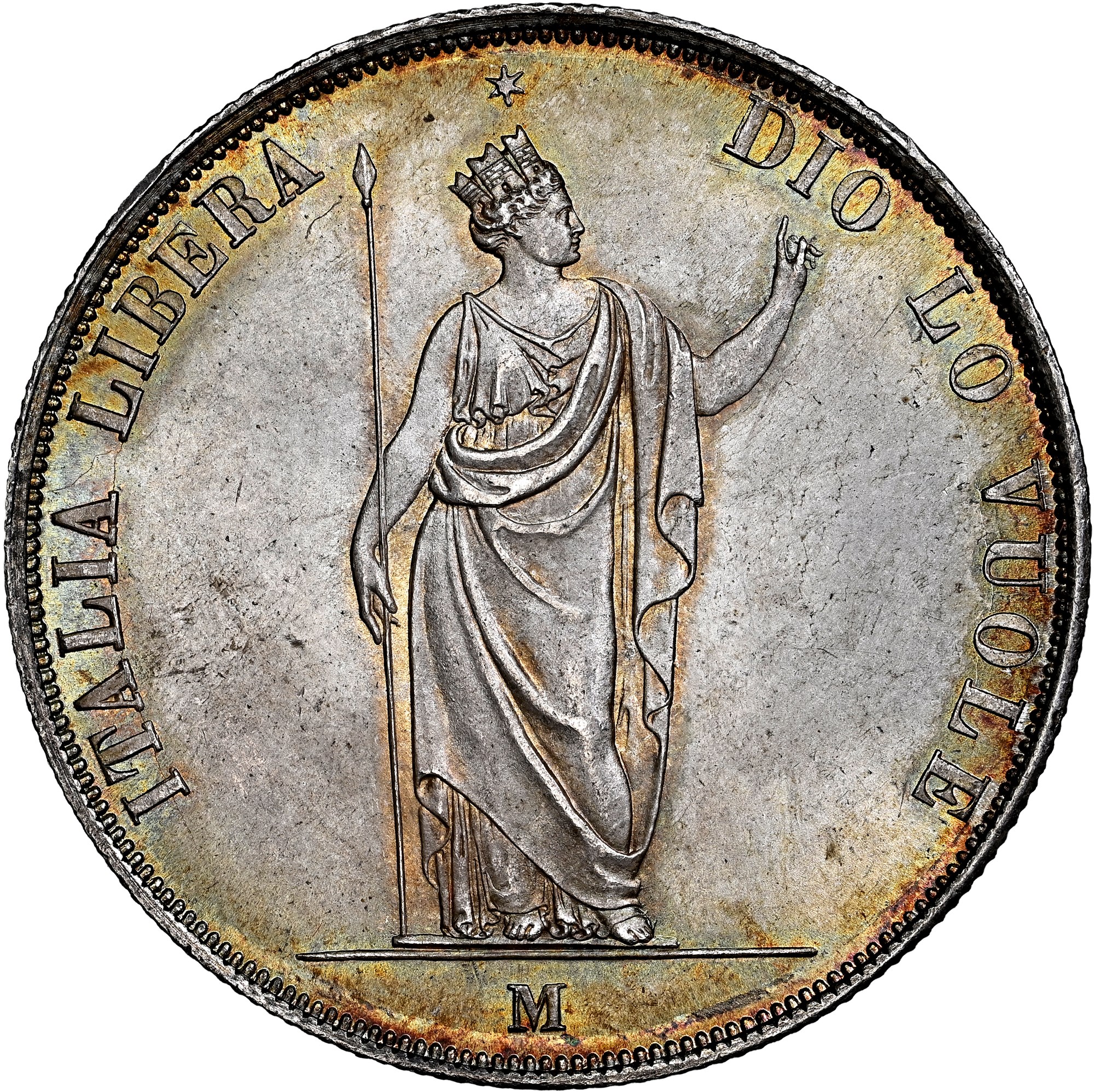 Italian States LOMBARDY-VENETIA 5 Lire C 22.1 Prices & Values | NGC