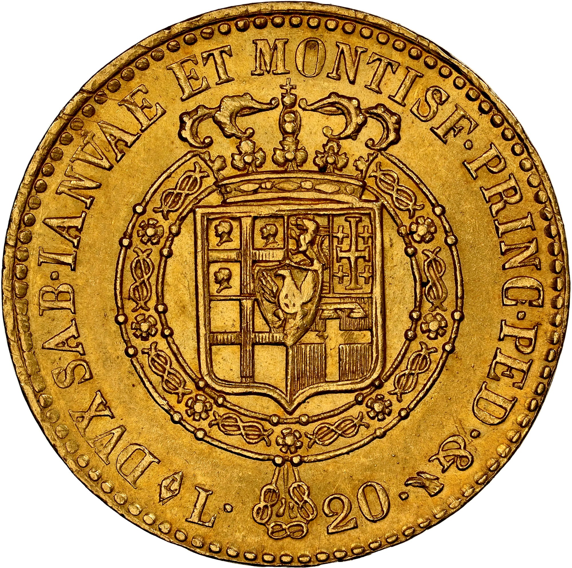 Italian States SARDINIA 20 Lire KM 114 Prices & Values | NGC