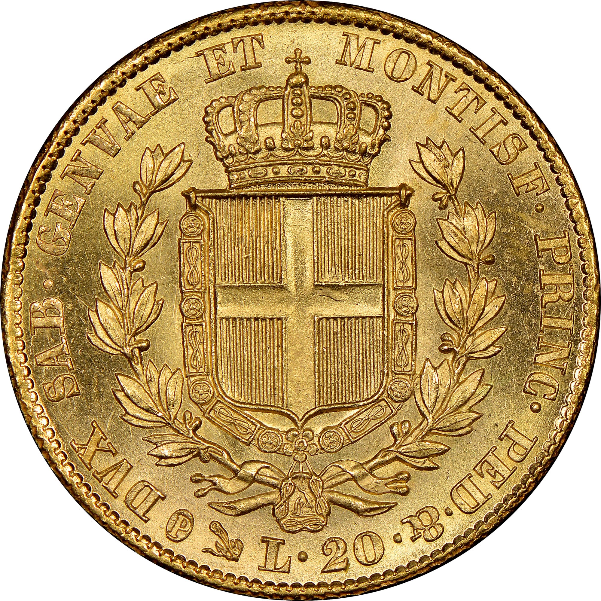 Italian States SARDINIA 20 Lire KM 131 1 Prices Values NGC