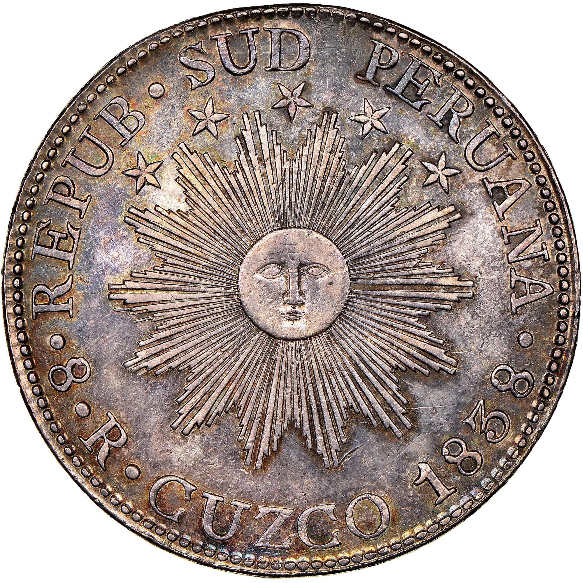 Peru SOUTH PERU 8 Reales KM 170.4 Prices & Values | NGC