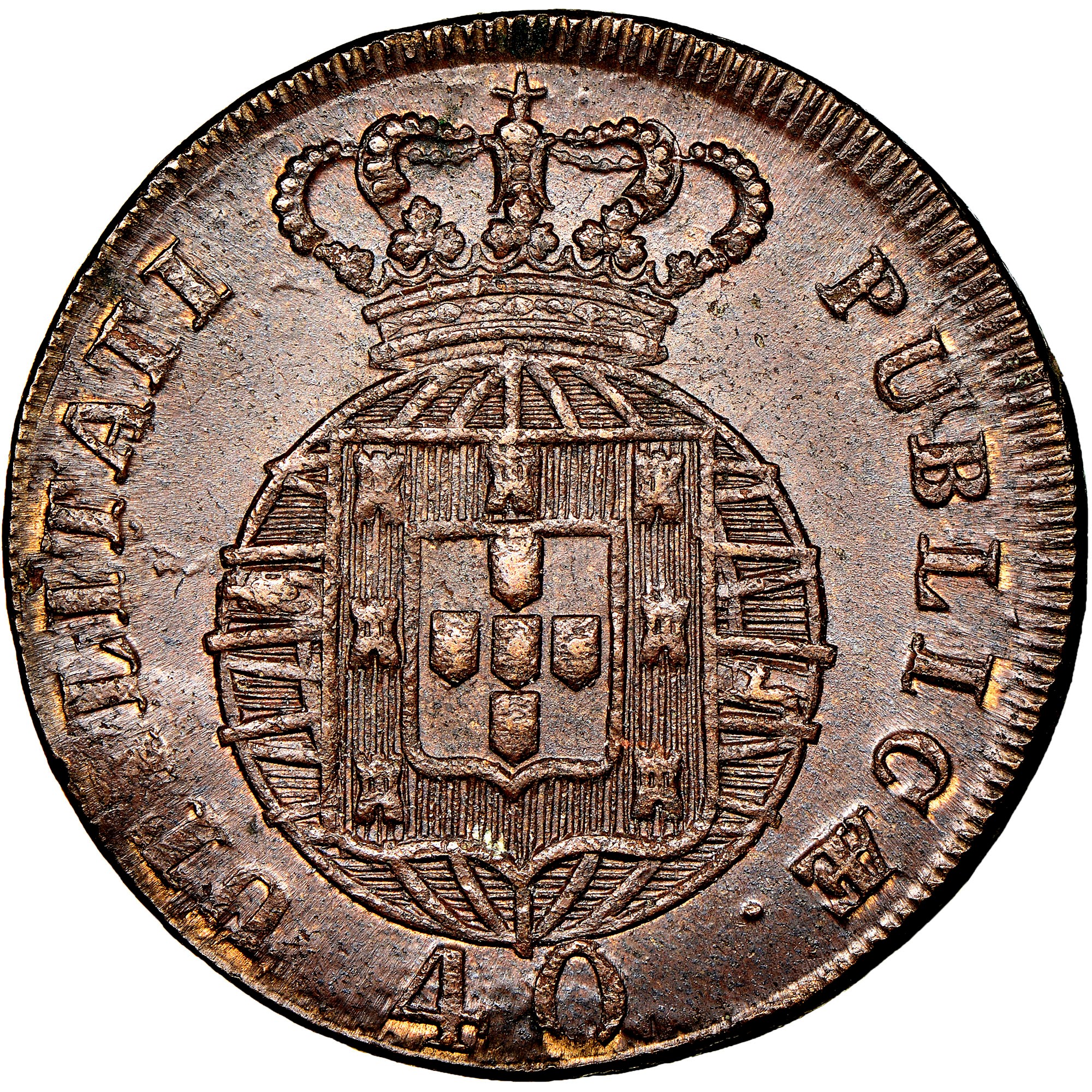 Portugal 40 Reis KM 370 Prices & Values | NGC