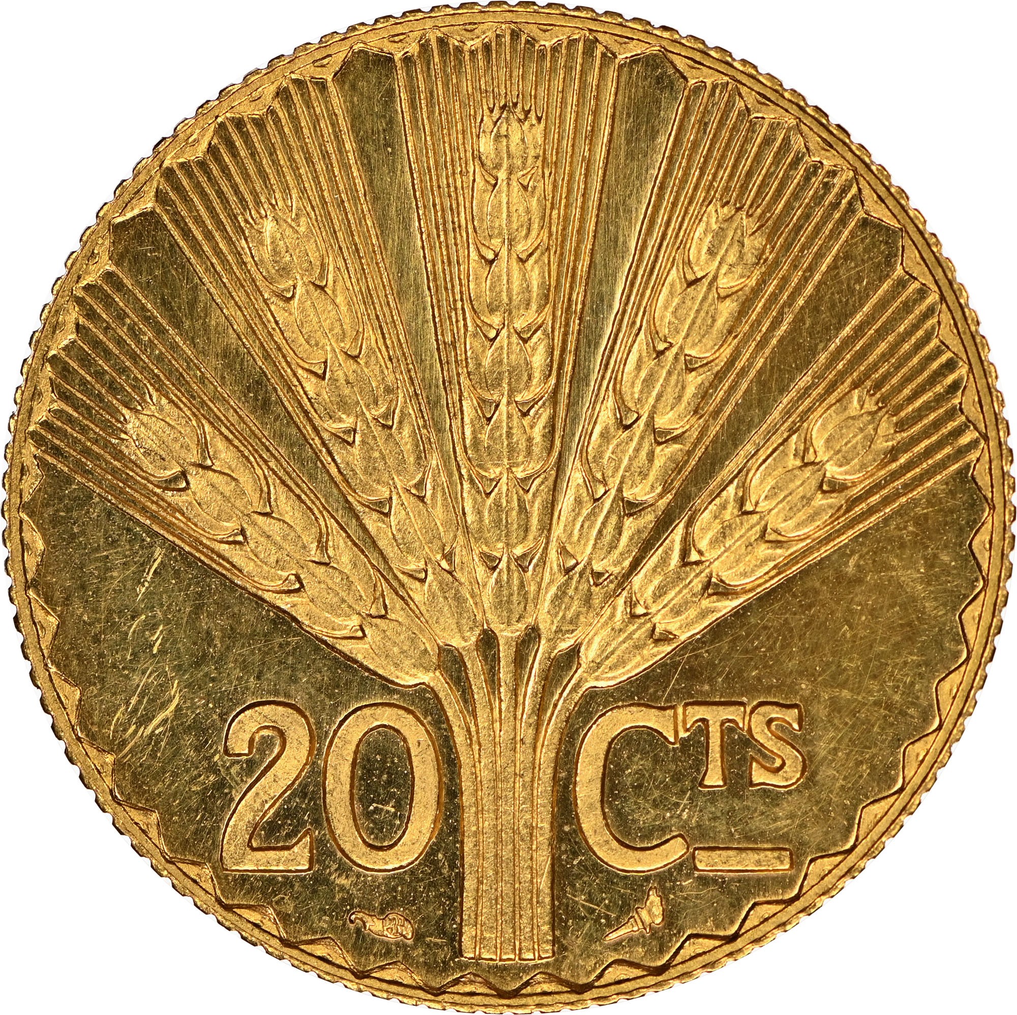 標本 Uruguay Thronistes rouxi 29mm Uruguay 20 Centesimos KM E12 Prices & Values | NGC
