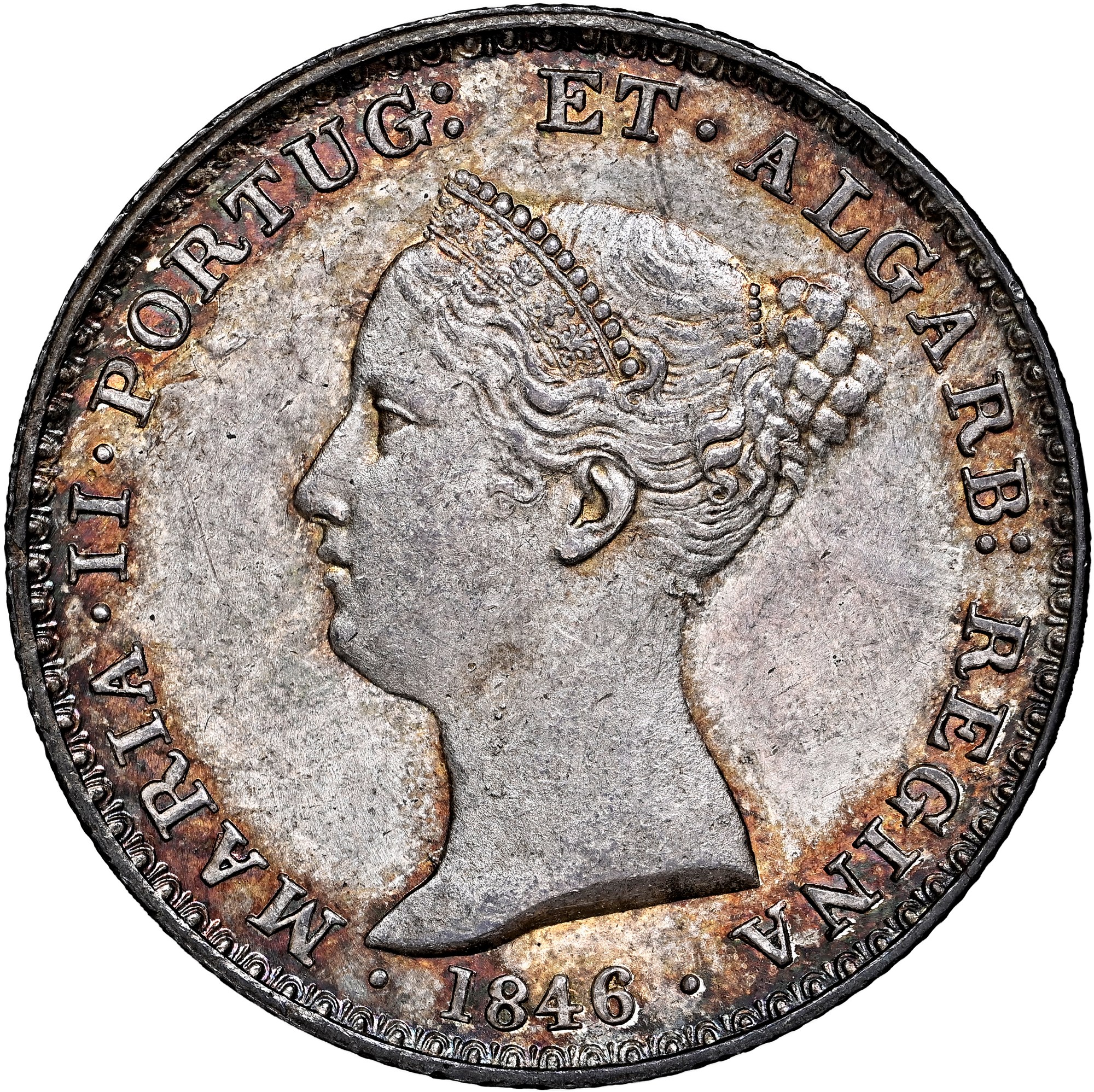美品　NGC-MS61　ポルトガル　1898　 500レイス　銀貨 美品 NGC-MS61 ポルトガル 1898 500レイス 銀貨 美品 NGC-MS61