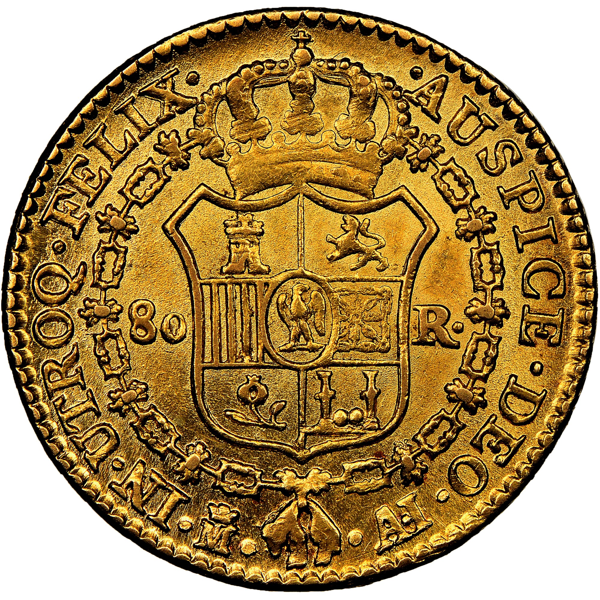 Spain 80 Reales KM 552 Prices & Values | NGC