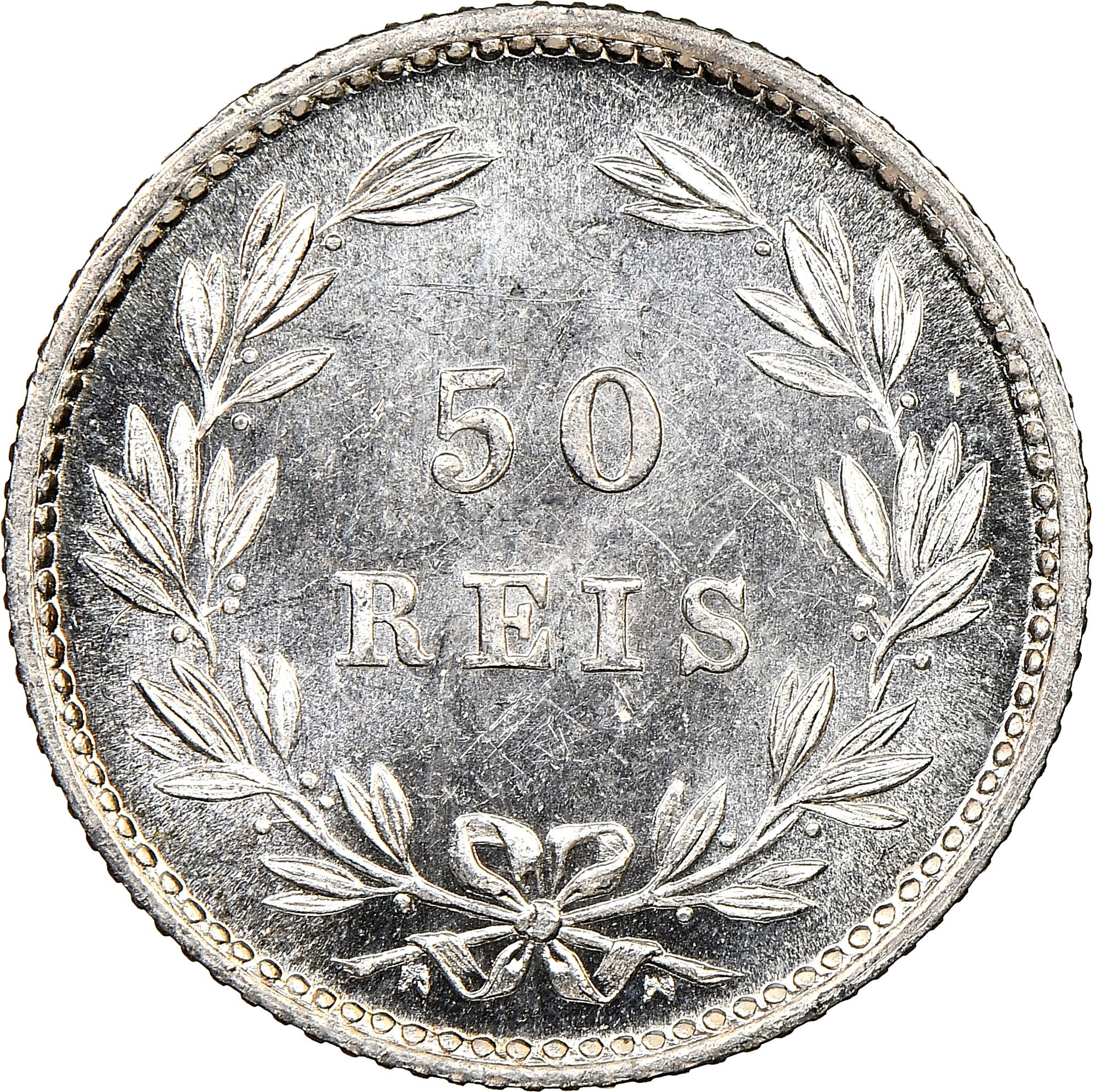 Portugal 50 Reis KM 506.2 Prices & Values | NGC