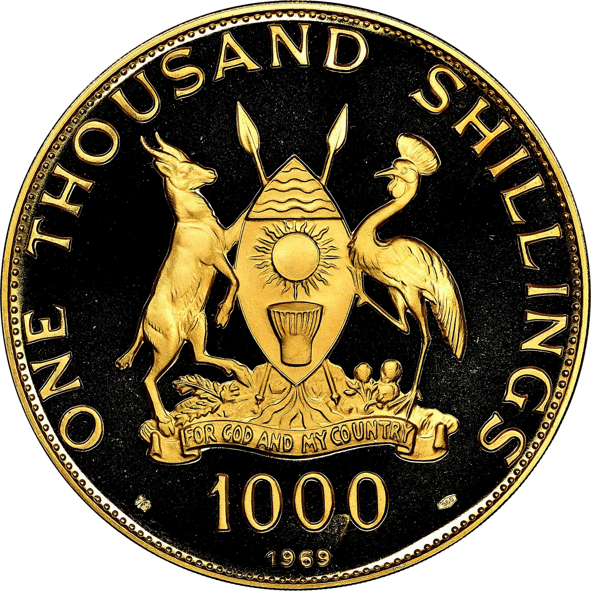 Uganda 1000 Shillings KM 17 Prices & Values NGC