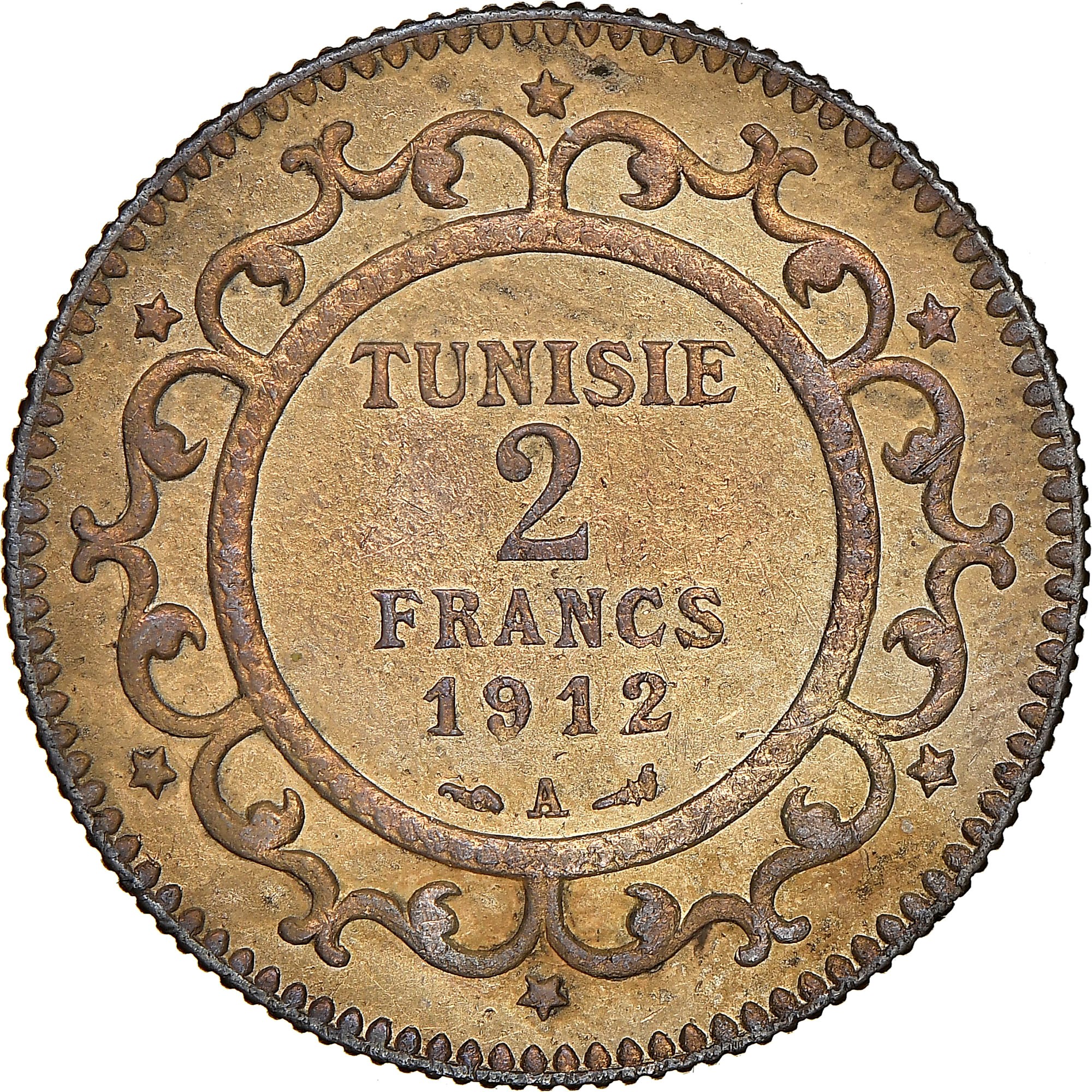 Tunisia 2 Francs KM 239 Prices Values NGC