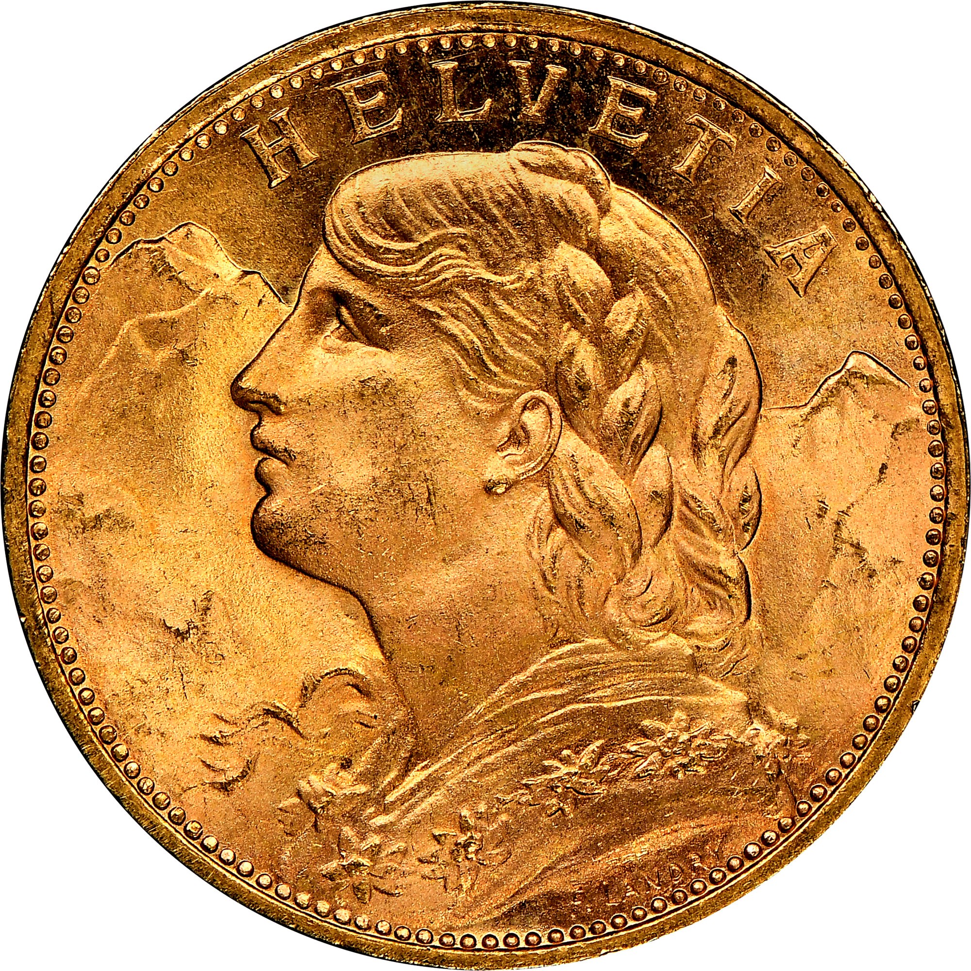 Switzerland 20 Francs KM 35.1 Prices & Values | NGC