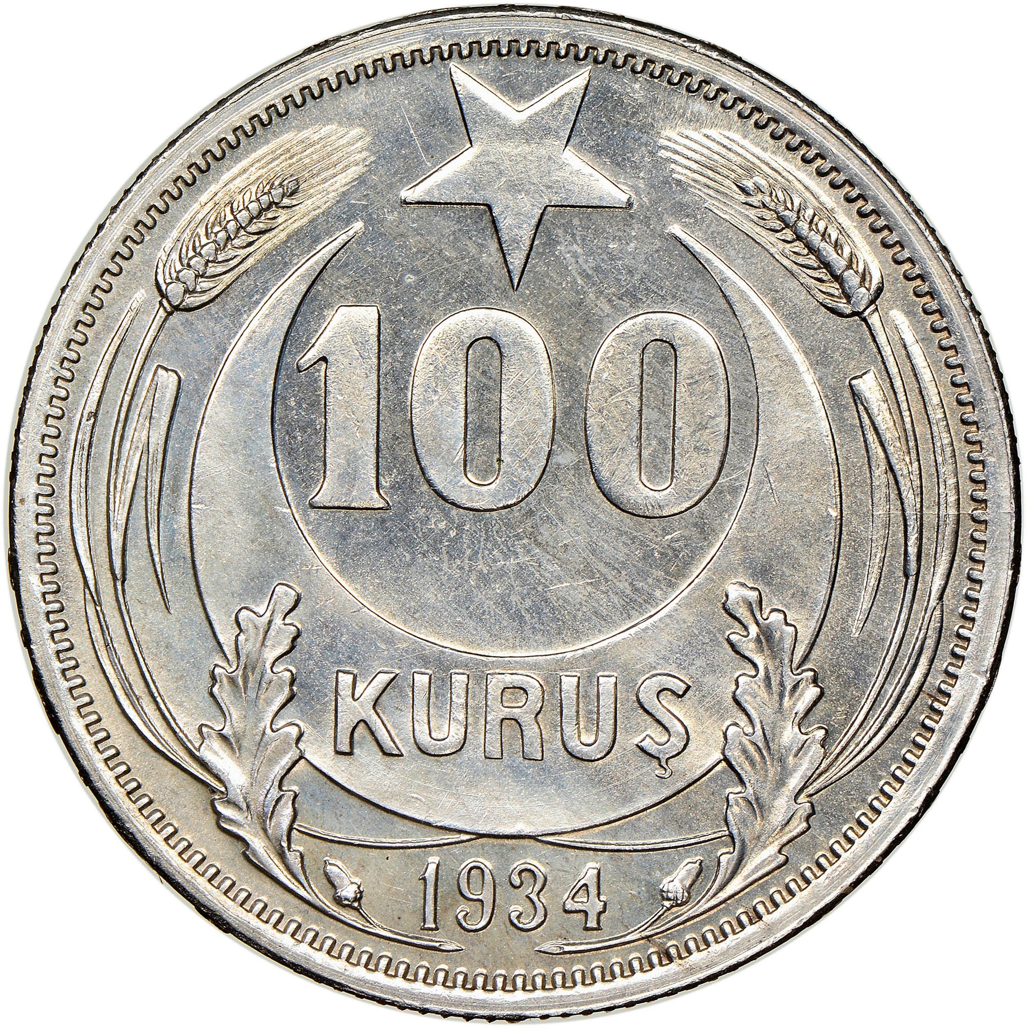 Turkey 100 Kurus KM 860.1 Prices & Values NGC