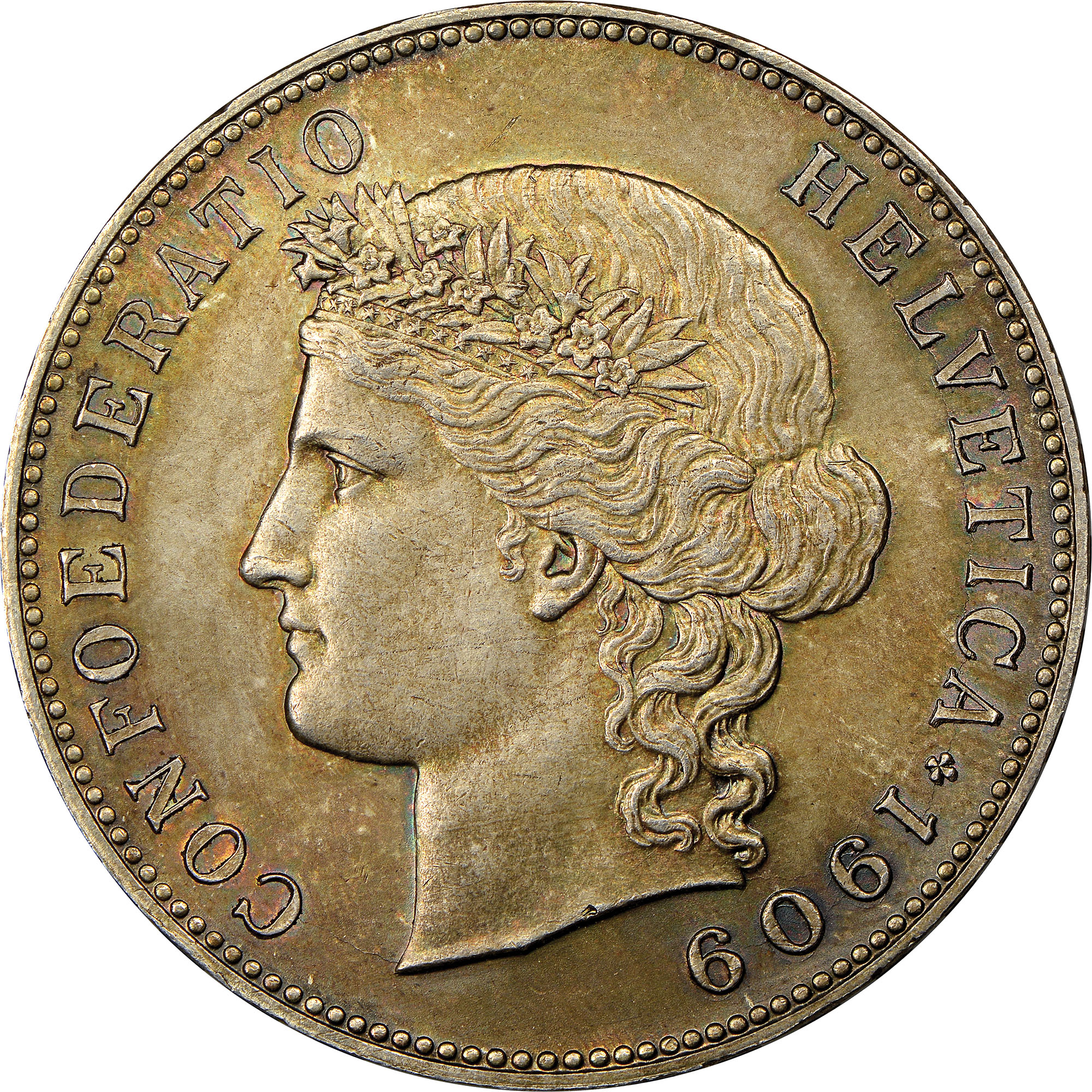 シルバー ゴールド アンティークコイン 1948 SILVER SWITZERLAND 5 FRANCS CON #13428