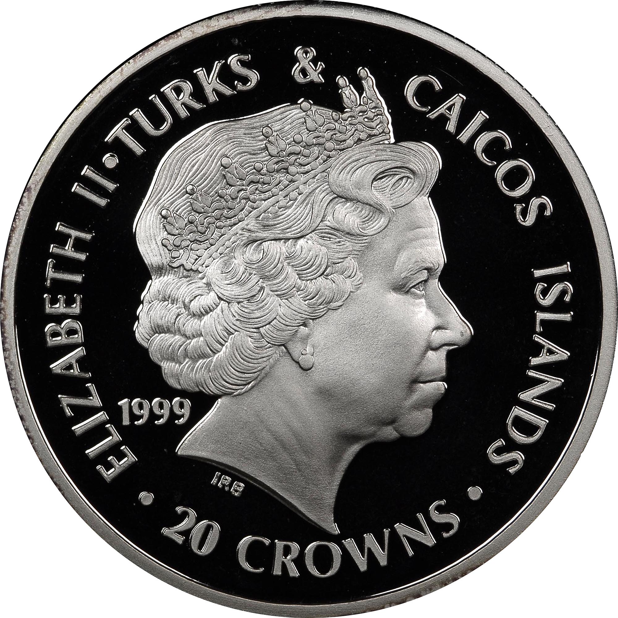 Turks & Caicos Islands 20 Crowns KM 223 Prices & Values | NGC