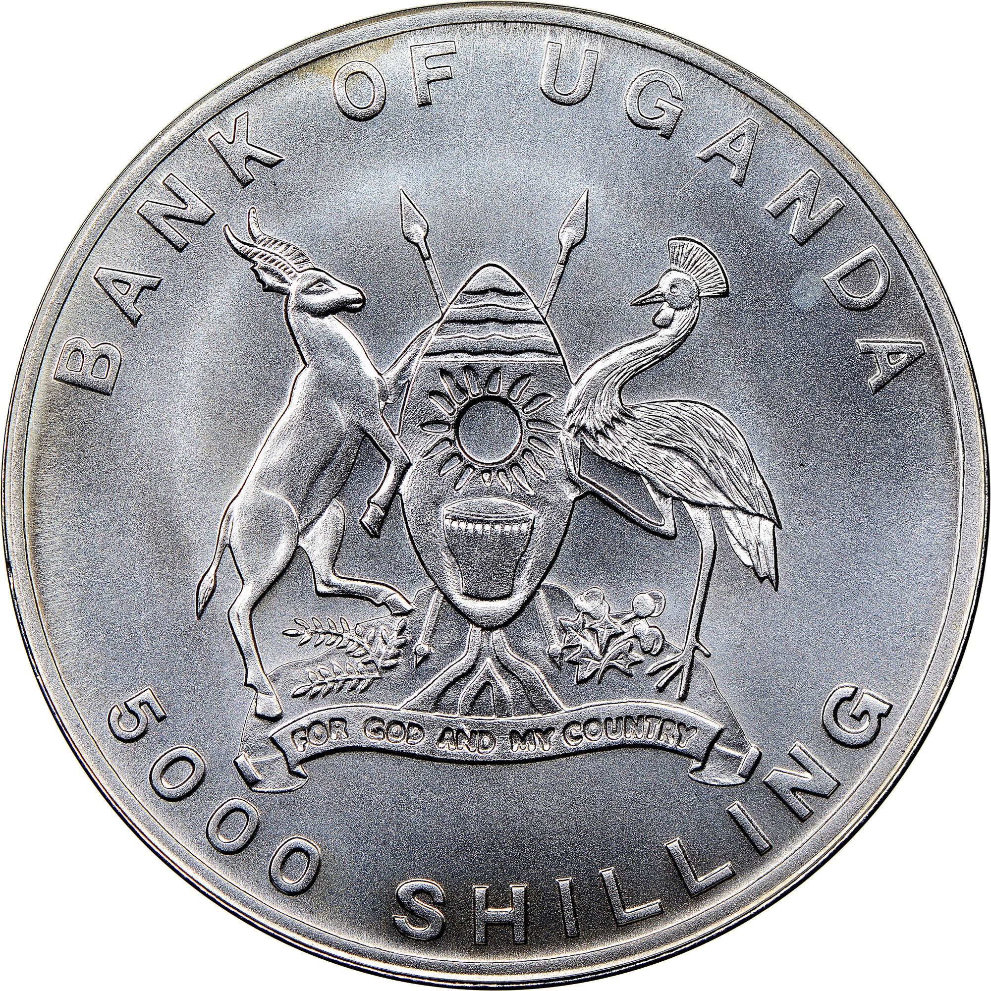 Uganda 5000 Shillings KM 32 Prices & Values NGC