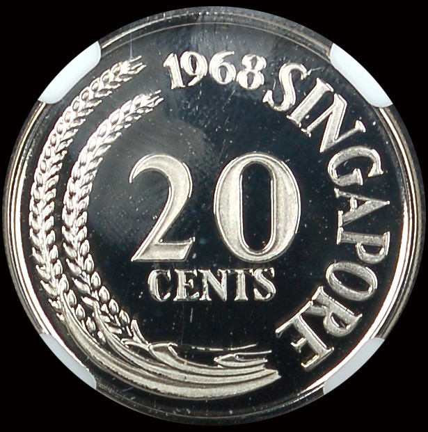 Singapore 20 Cents KM 4 Prices & Values | NGC