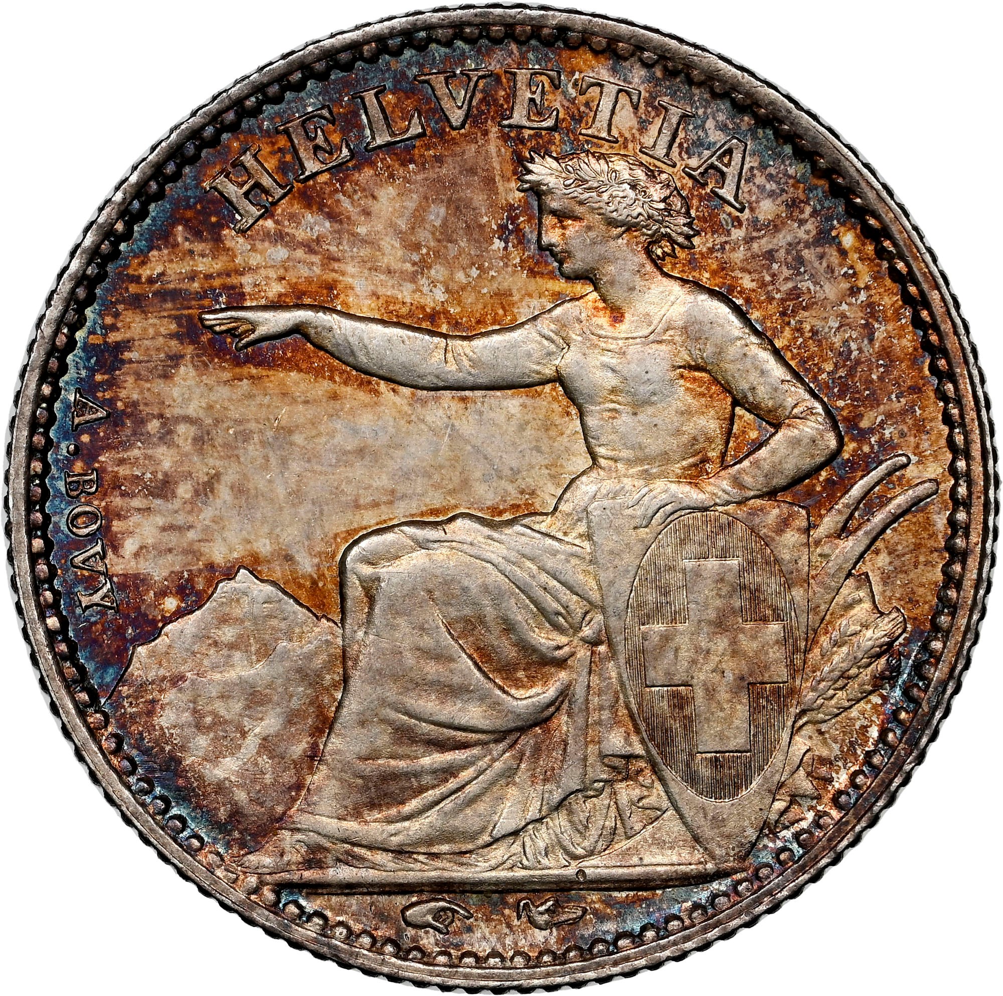 Switzerland 1/2 Franc KM 8 Prices & Values | NGC