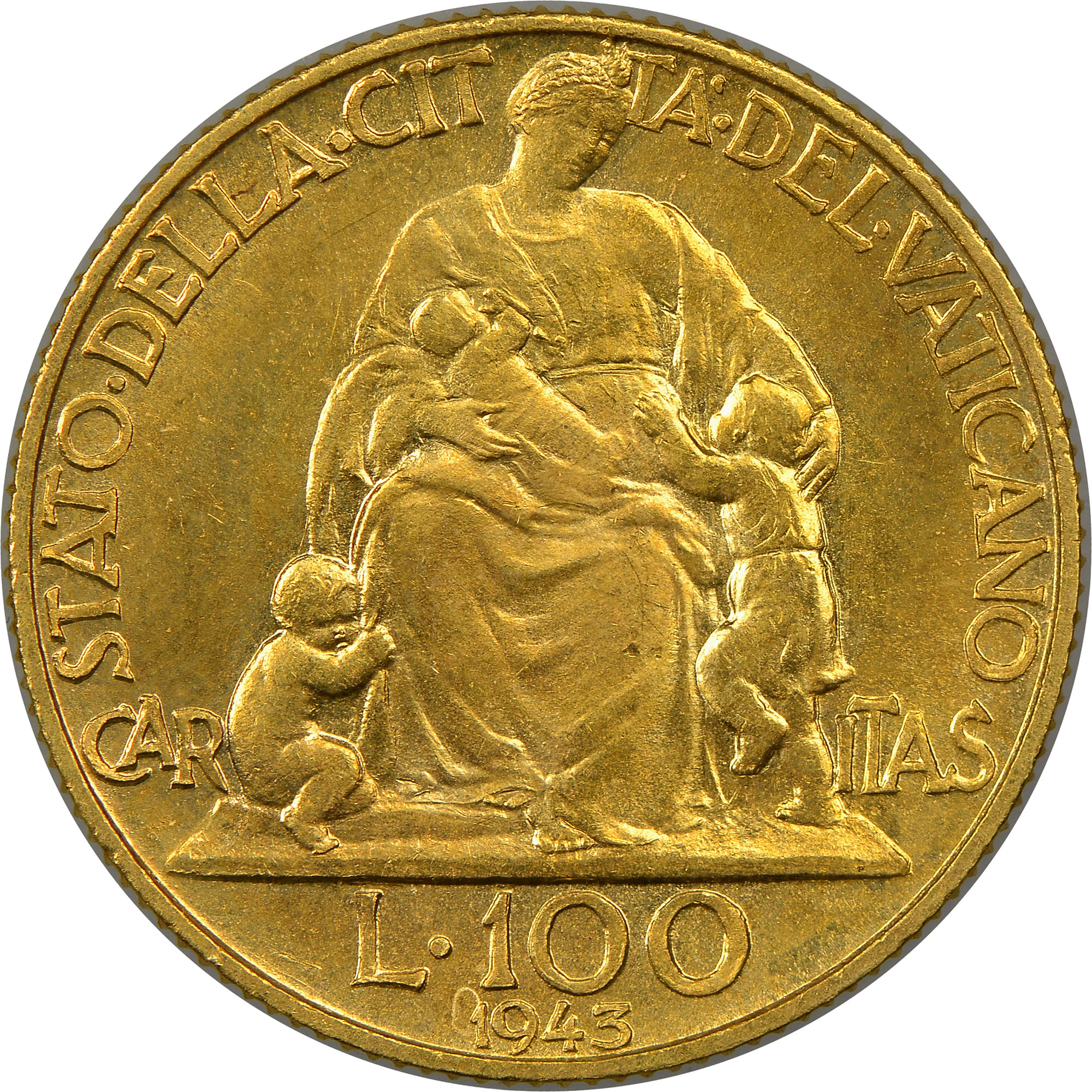 Vatican City 100 Lire KM 39 Prices & Values | NGC