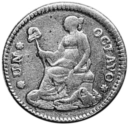 Mexico FIRST REPUBLIC 1/8 Real KM 329 Prices & Values | NGC