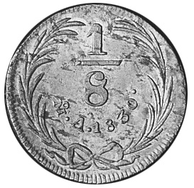 Mexico FIRST REPUBLIC 1/8 Real KM 333 Prices & Values | NGC