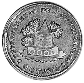 1836年 メキシコ 8レアル NGC認定 Mexico FIRST REPUBLIC 1/8 Real KM 339 Prices & Values | NGC