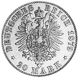 German States HAMBURG 20 Mark KM 602 Prices & Values | NGC