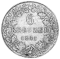 German States HESSE-DARMSTADT 6 Kreuzer KM 306 Prices & Values | NGC