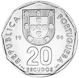 Portugal 20 Escudos KM 634.1 Prices & Values | NGC