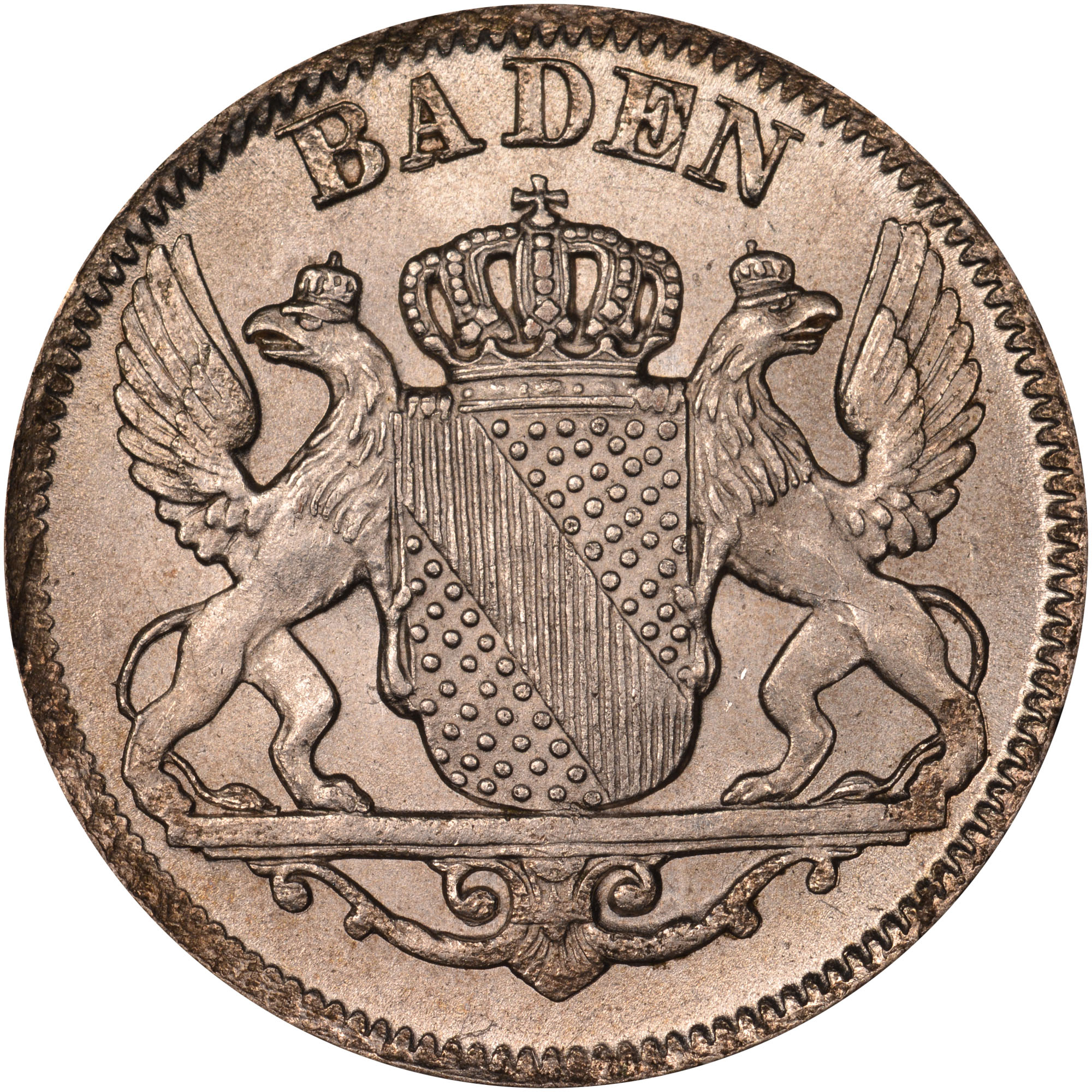 German States BADEN 6 Kreuzer KM 210 Prices & Values | NGC