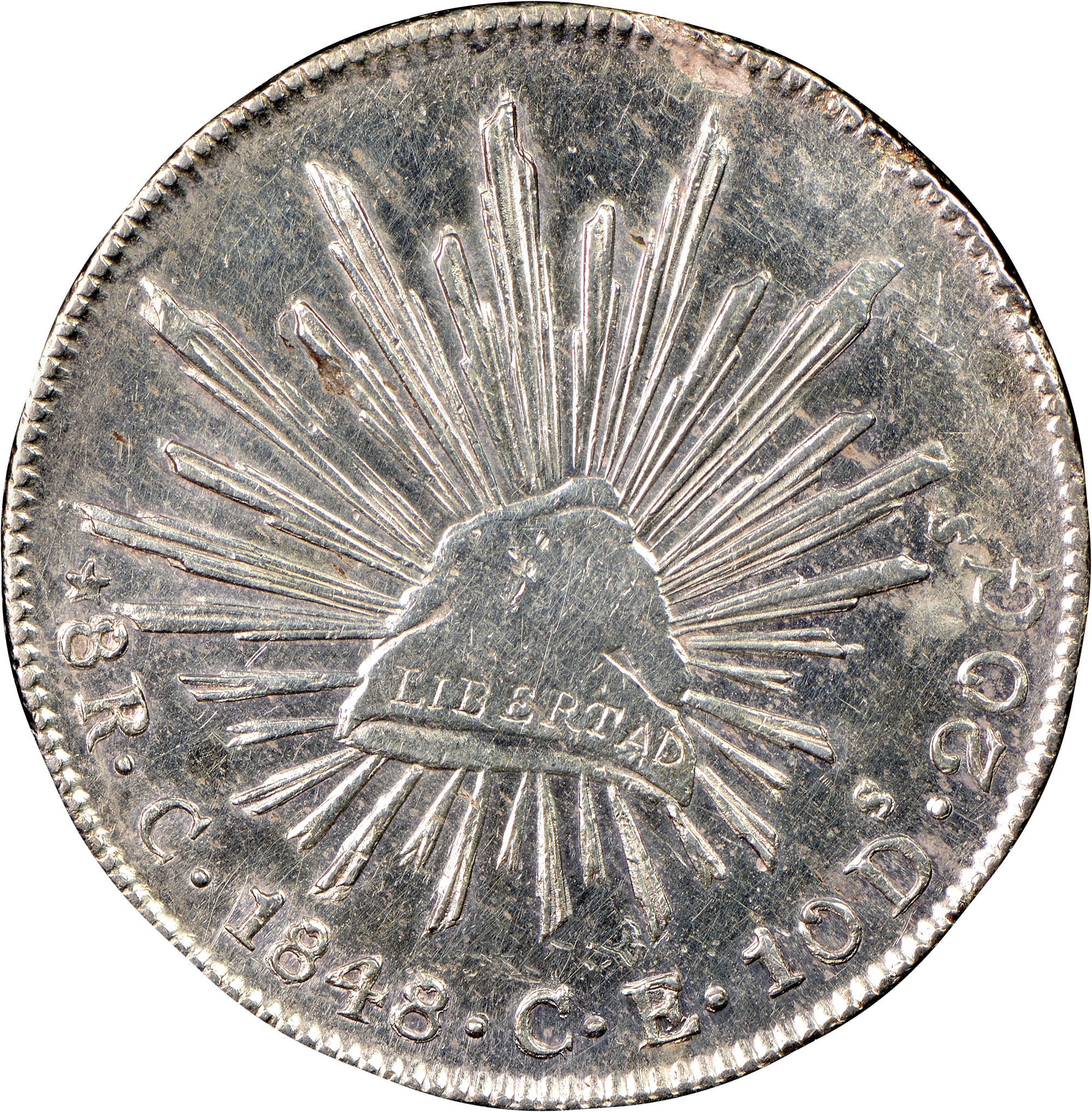 【☆canaria8様☆】 Mexico FIRST REPUBLIC 8 Reales KM 377.3 Prices & Values | NGC