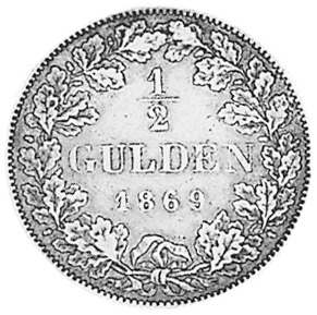 German States BAVARIA 1/2 Gulden KM 882 Prices & Values | NGC