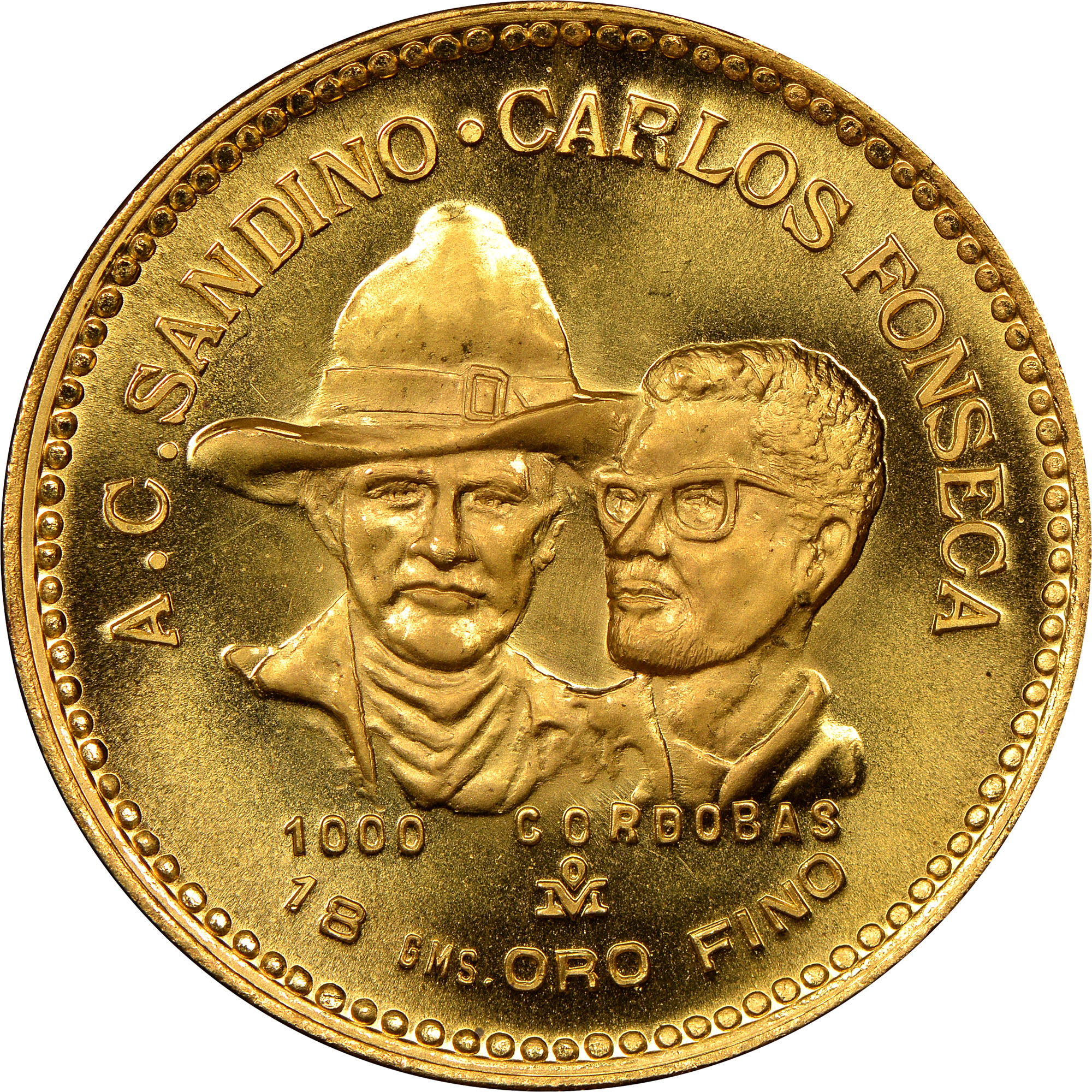 Nicaragua 1000 Cordobas KM 48 Prices & Values NGC