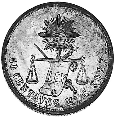 Mexico SECOND REPUBLIC 50 Centavos KM 407.6 Prices & Values | NGC