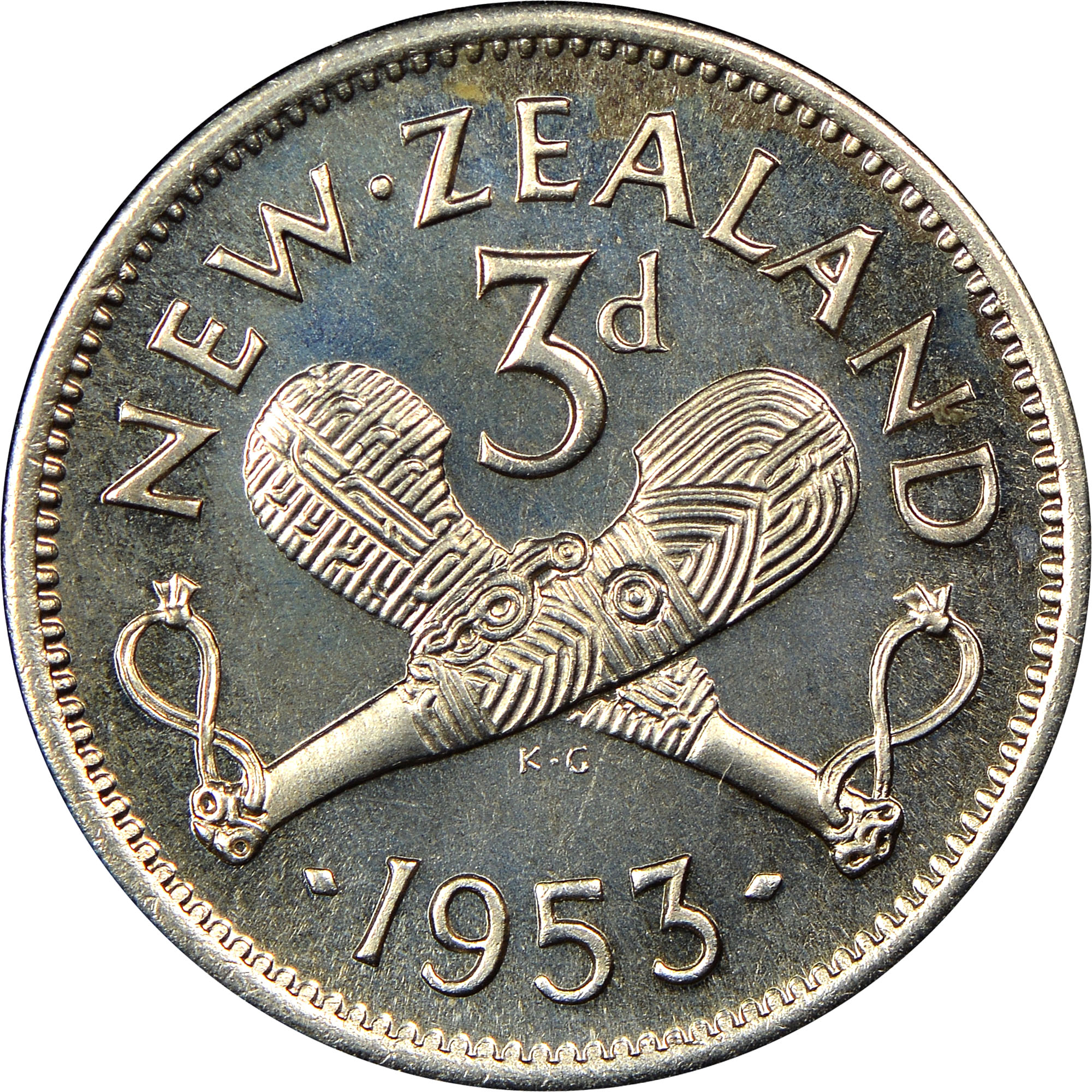 New Zealand 3 Pence KM 25.1 Prices & Values NGC