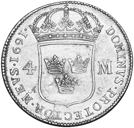 Sweden 4 Mark KM 296 Prices & Values | NGC